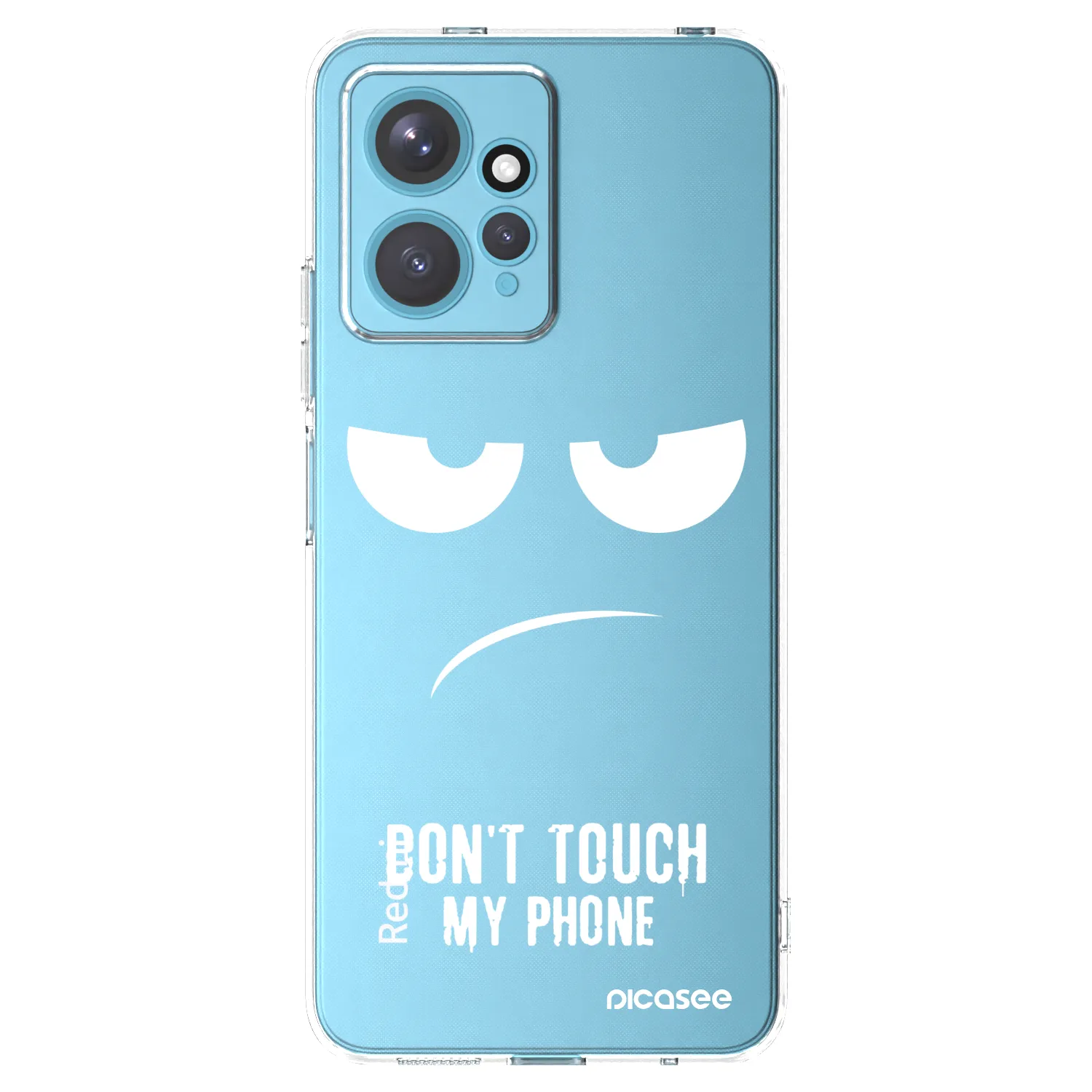 Picasee silikonový průhledný obal pro Xiaomi Redmi Note 12 4G - Nešahej mi na telefon