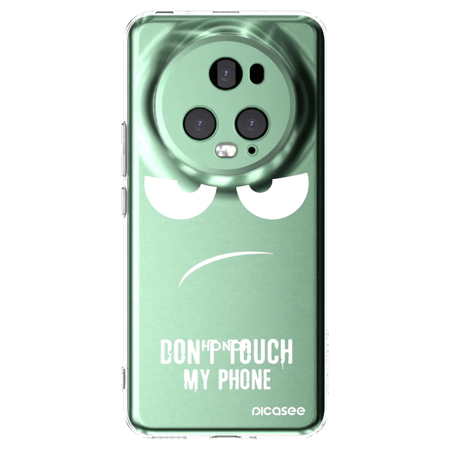 Picasee silikonový průhledný obal pro Honor Magic5 Pro - Nešahej mi na telefon