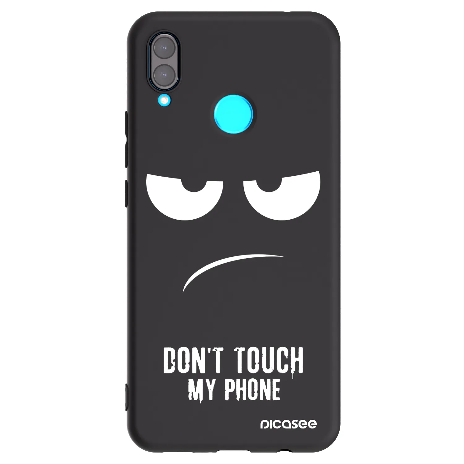 Picasee silikonový černý obal pro Huawei Nova 3 - Nešahej mi na telefon