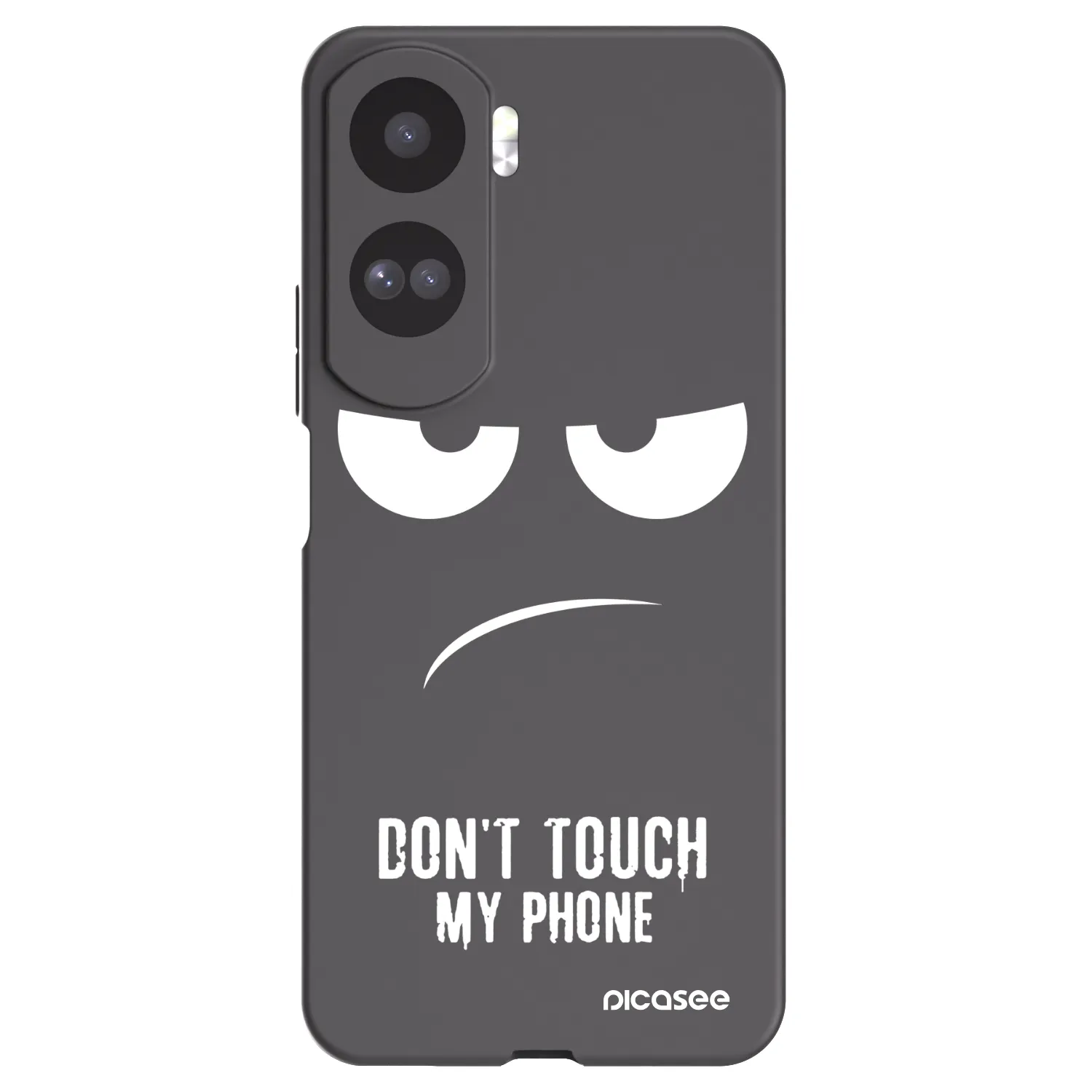 Picasee silikonový černý obal pro Honor 90 Lite 5G - Nešahej mi na telefon