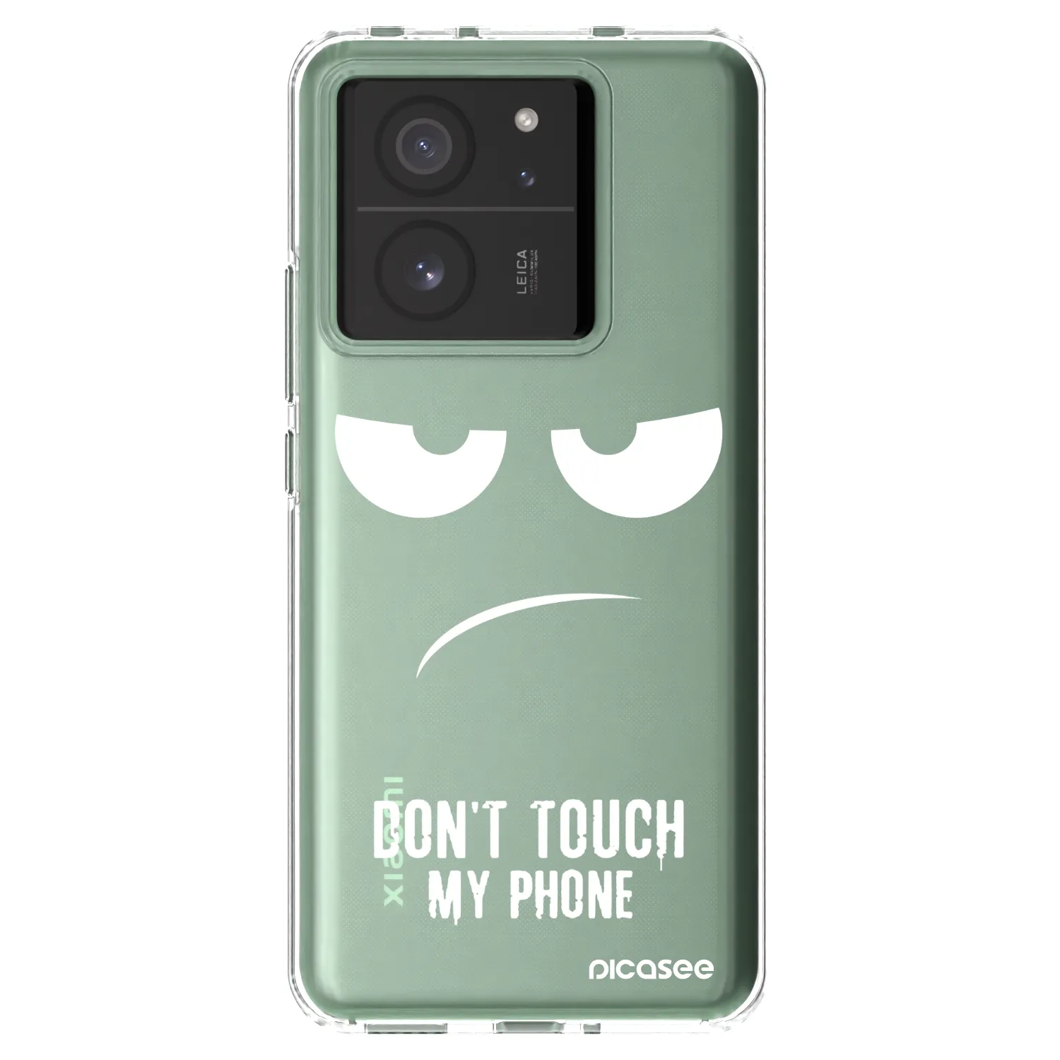 Picasee silikonový průhledný obal pro Xiaomi 13T - Nešahej mi na telefon