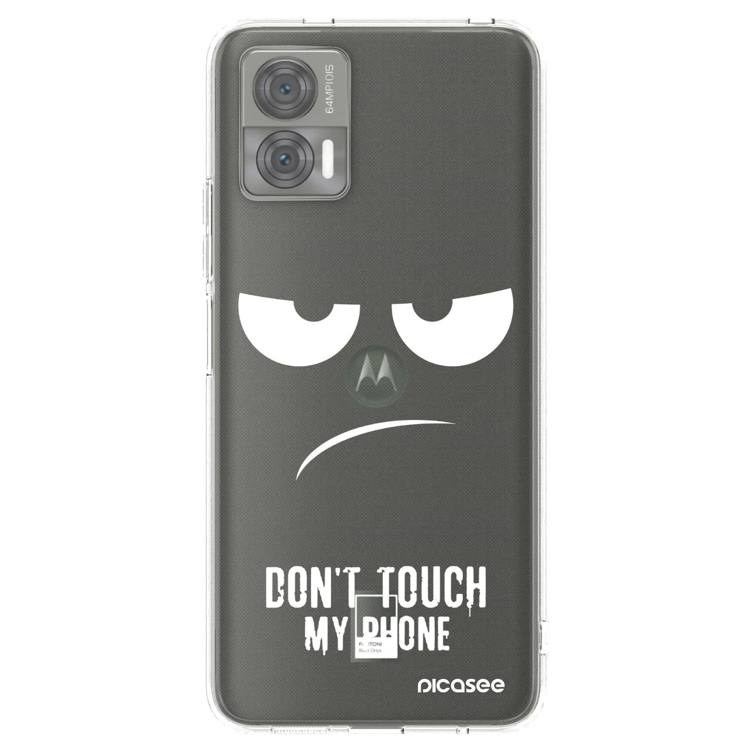 Picasee silikonový průhledný obal pro Motorola Edge 30 Neo - Nešahej mi na telefon