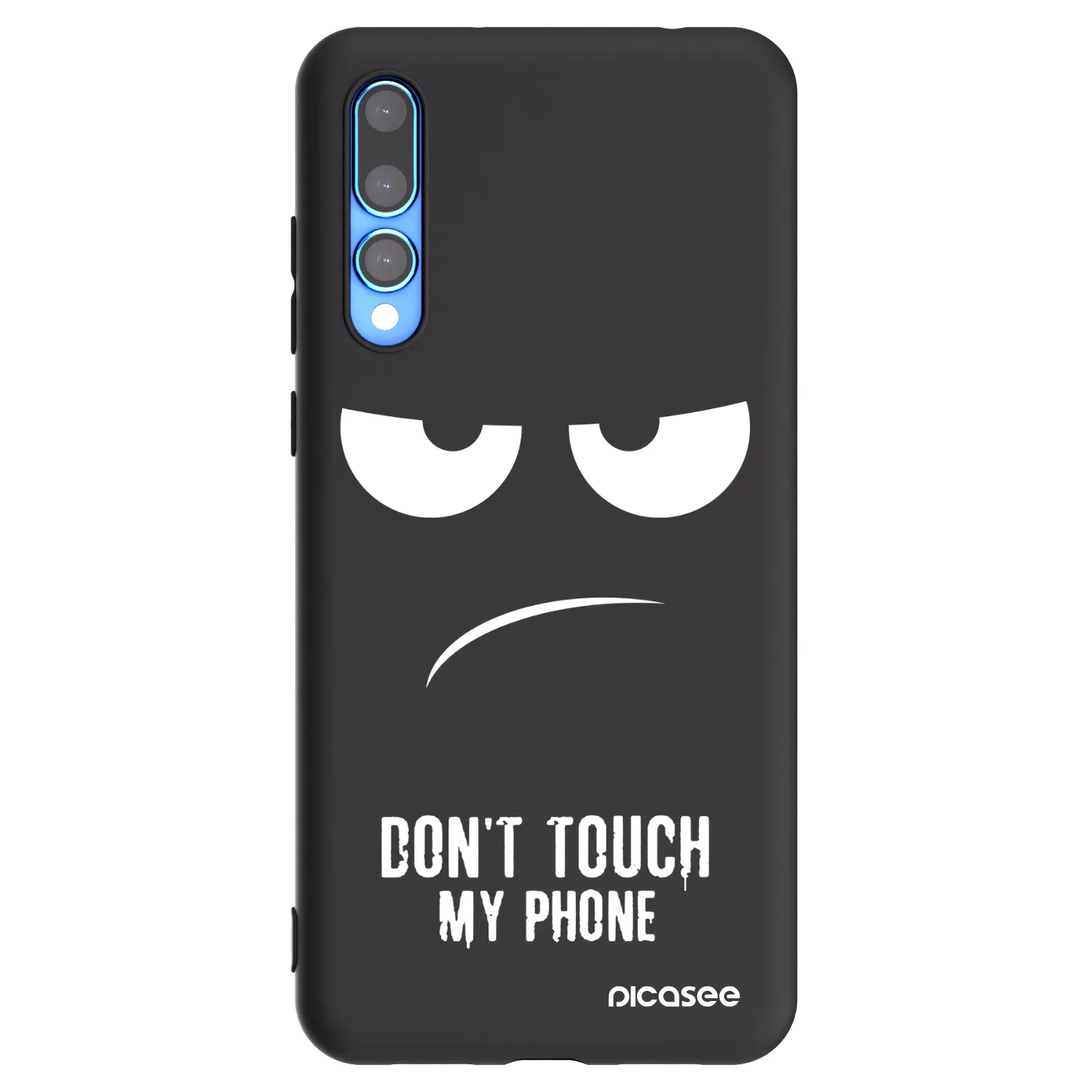 Picasee silikonový černý obal pro Huawei P20 Pro - Nešahej mi na telefon