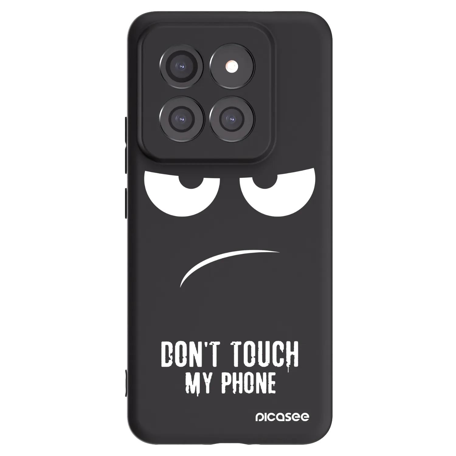 Picasee silikonový černý obal pro Xiaomi 14 Pro - Nešahej mi na telefon