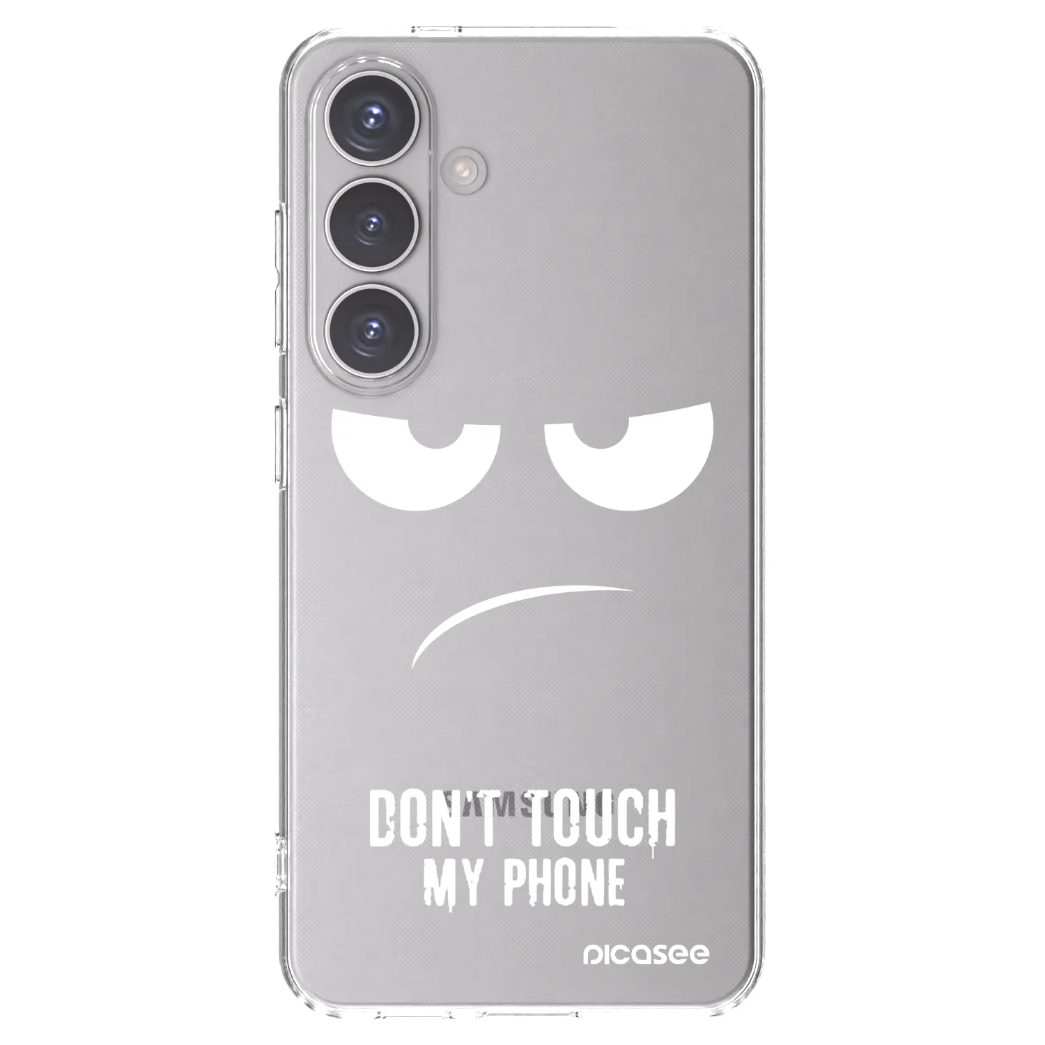 Picasee silikonový průhledný obal pro Samsung Galaxy S24 S921B 5G - Nešahej mi na telefon