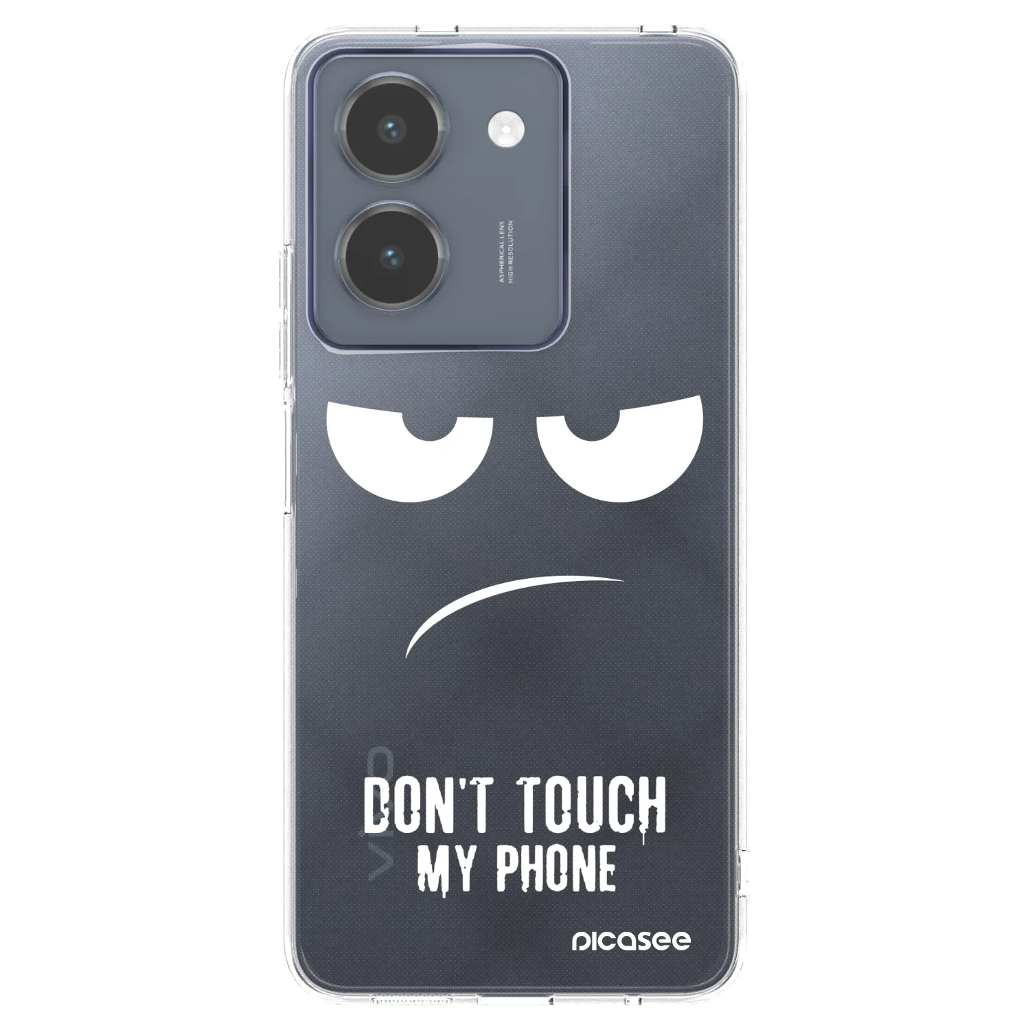 Picasee silikonový průhledný obal pro Vivo Y36 4G - Nešahej mi na telefon