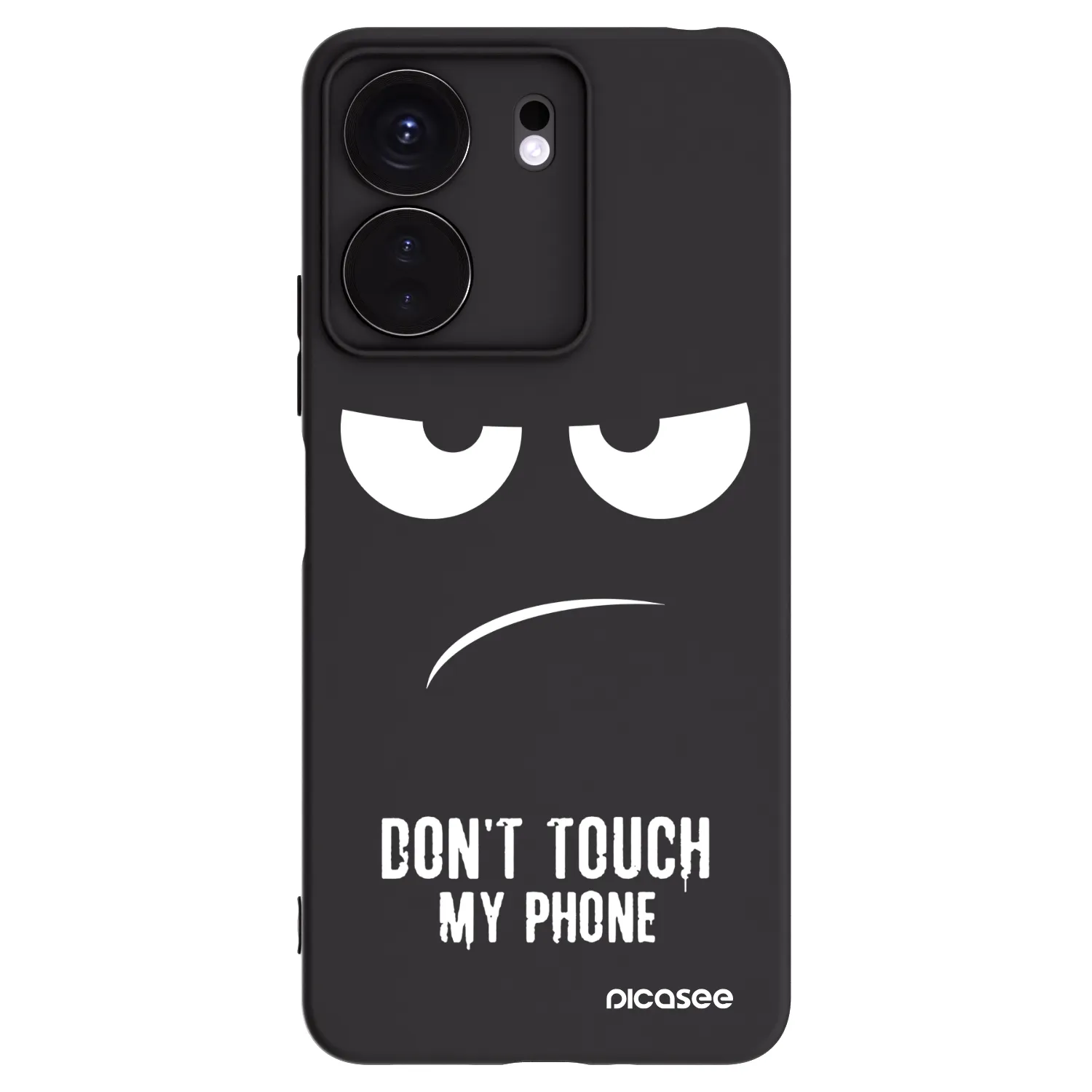Picasee silikonový černý obal pro Xiaomi Redmi 13C 4G - Nešahej mi na telefon