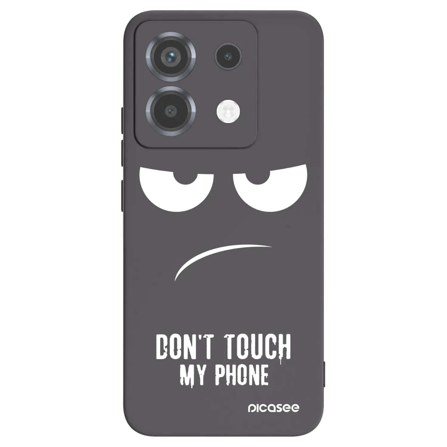Picasee silikonový černý obal pro Xiaomi Poco X6 - Nešahej mi na telefon