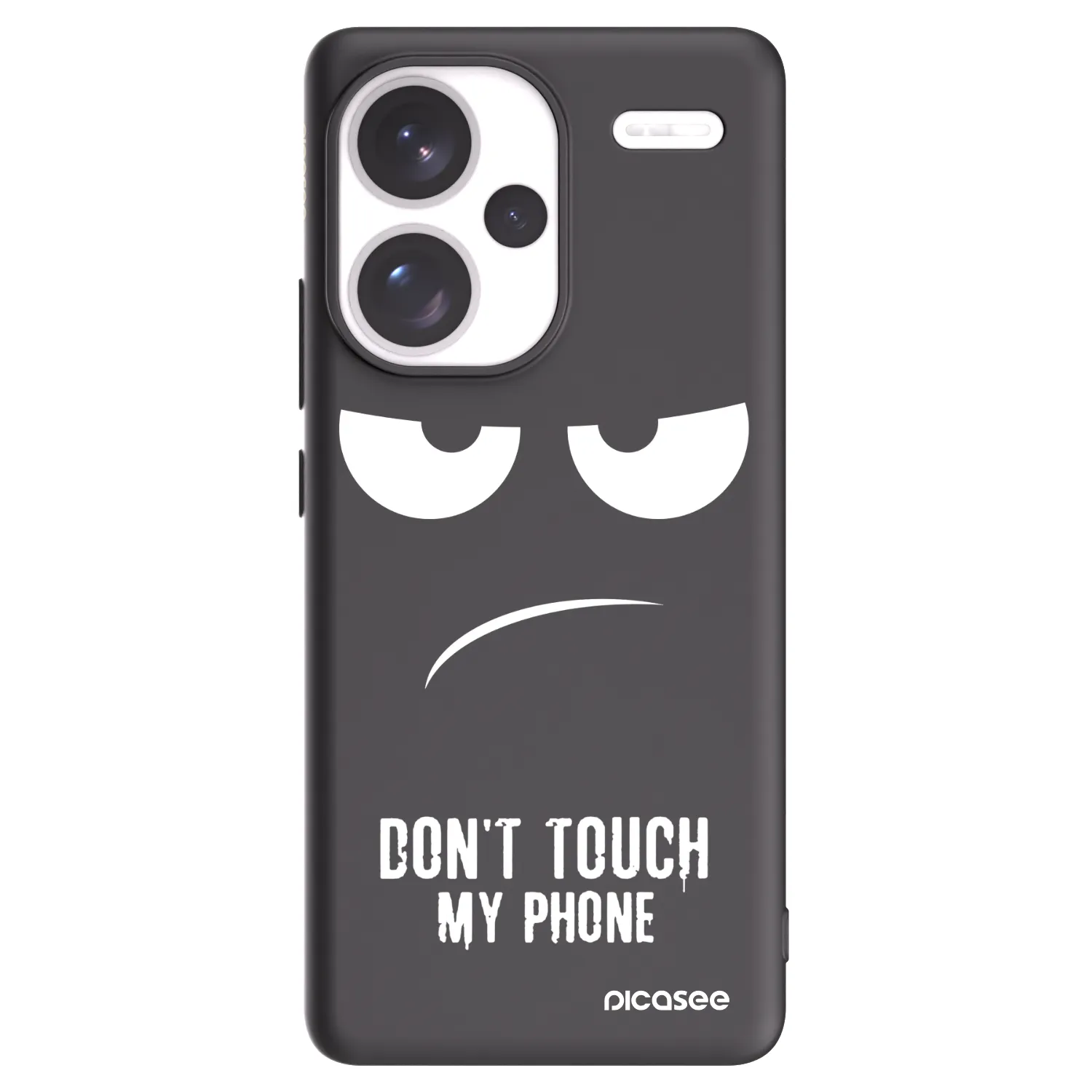 Picasee silikonový černý obal pro Xiaomi Redmi Note 13 Pro+ 5G - Nešahej mi na telefon
