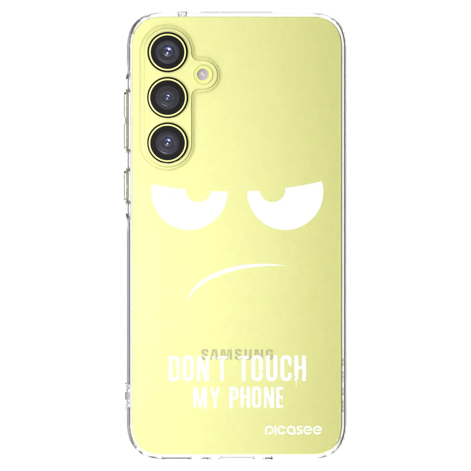 Picasee silikonový průhledný obal pro Samsung Galaxy A35 5G A356B - Nešahej mi na telefon