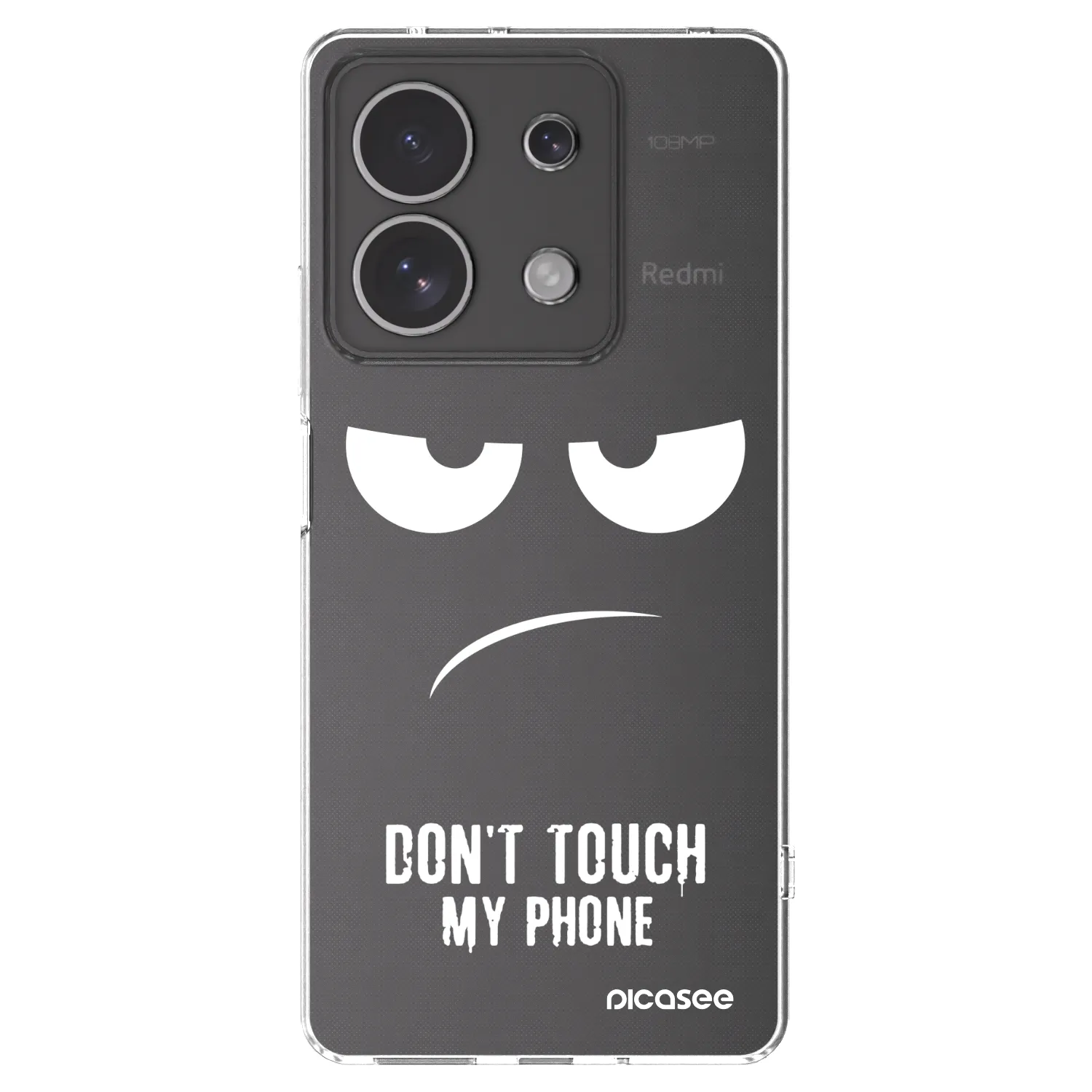 Picasee silikonový průhledný obal pro Xiaomi Redmi Note 13 4G - Nešahej mi na telefon