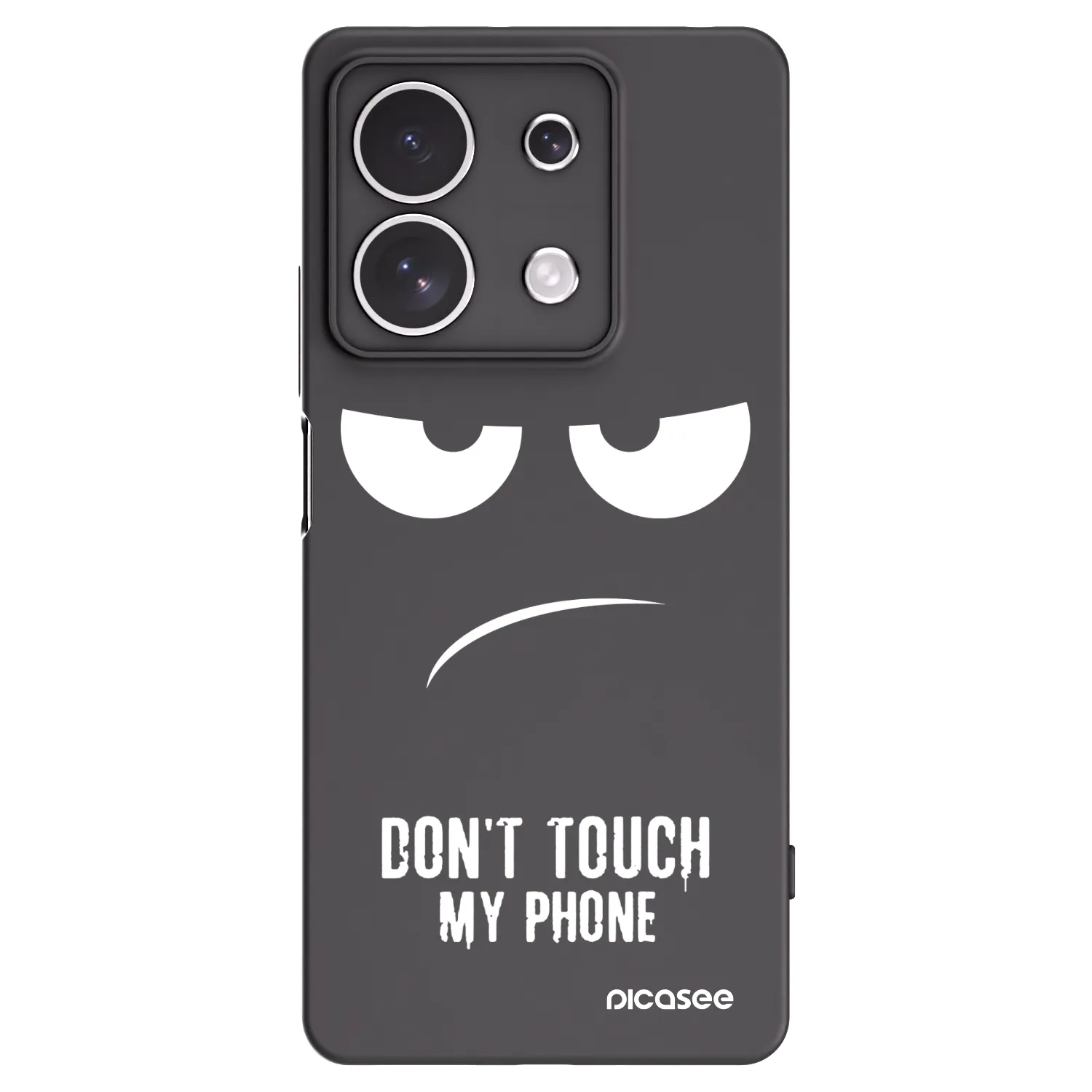Picasee silikonový černý obal pro Xiaomi Redmi Note 13 4G - Nešahej mi na telefon