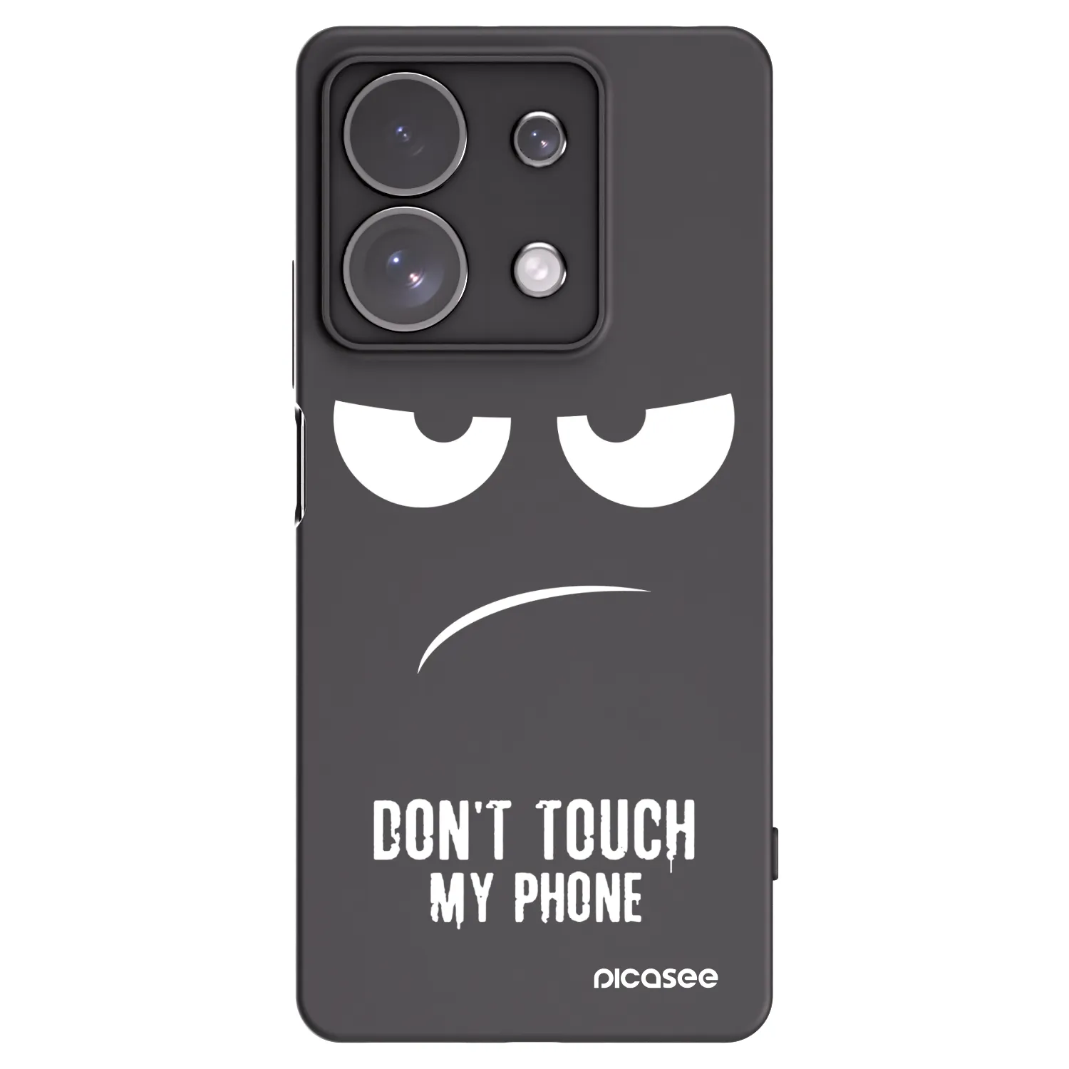 Picasee silikonový černý obal pro Xiaomi Redmi Note 13 Pro 4G - Nešahej mi na telefon