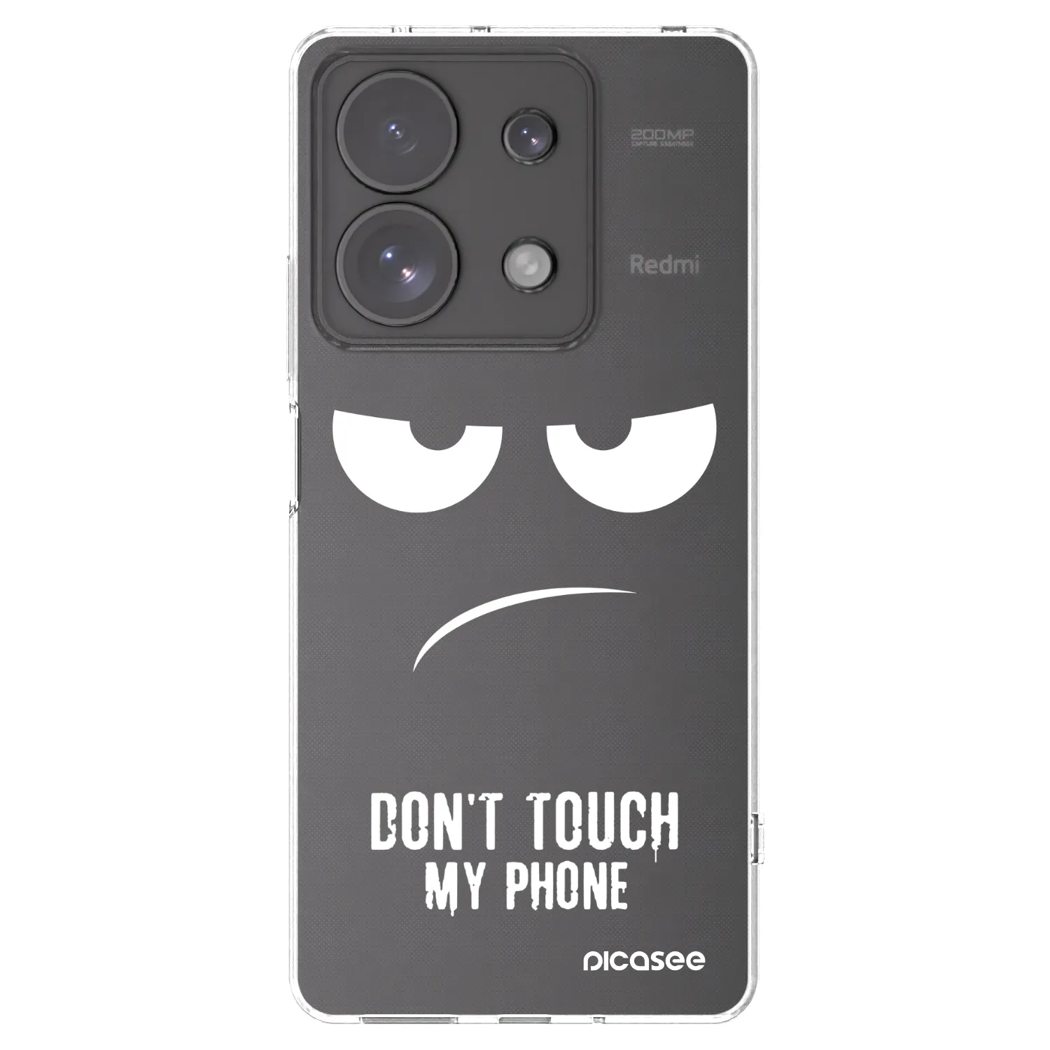 Picasee silikonový průhledný obal pro Xiaomi Redmi Note 13 Pro 4G - Nešahej mi na telefon