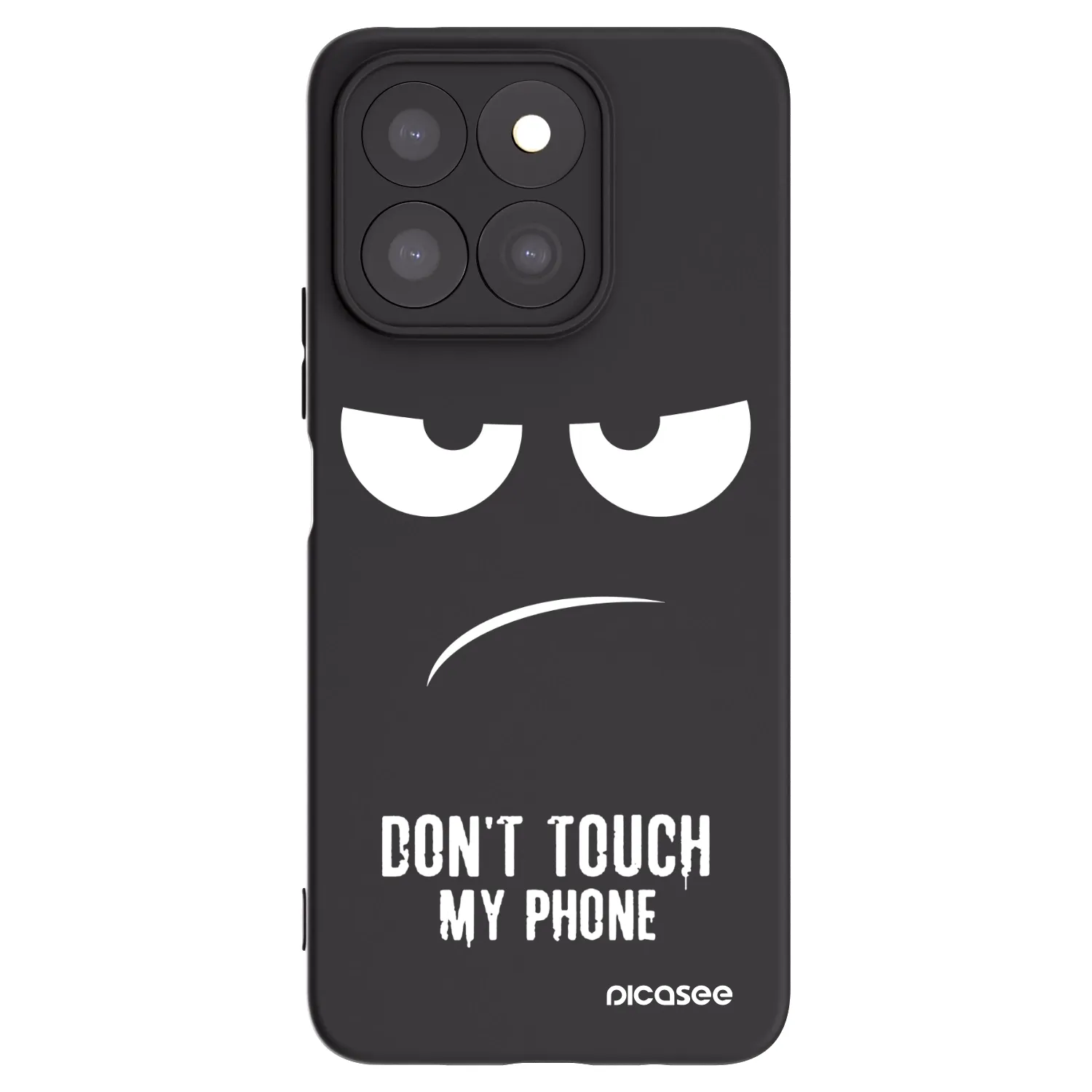 Picasee silikonový černý obal pro Honor X8b - Nešahej mi na telefon