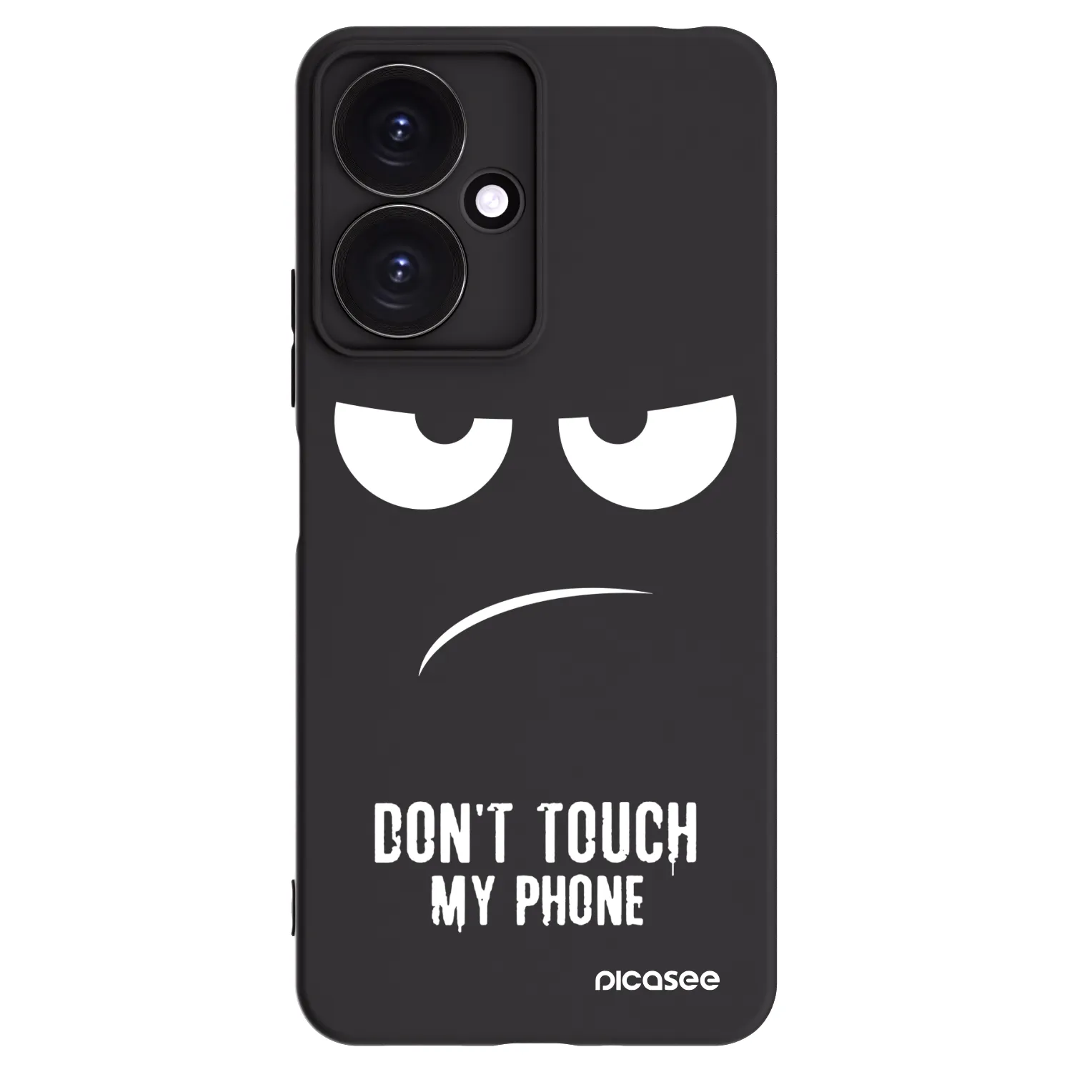 Picasee silikonový černý obal pro Xiaomi Redmi 13C 5G - Nešahej mi na telefon