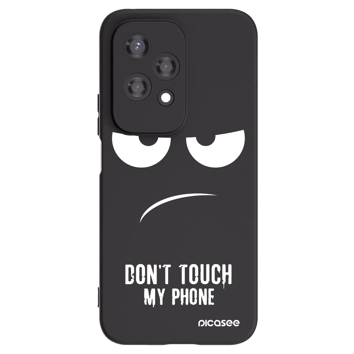 Picasee silikonový černý obal pro Honor 200 Lite - Nešahej mi na telefon