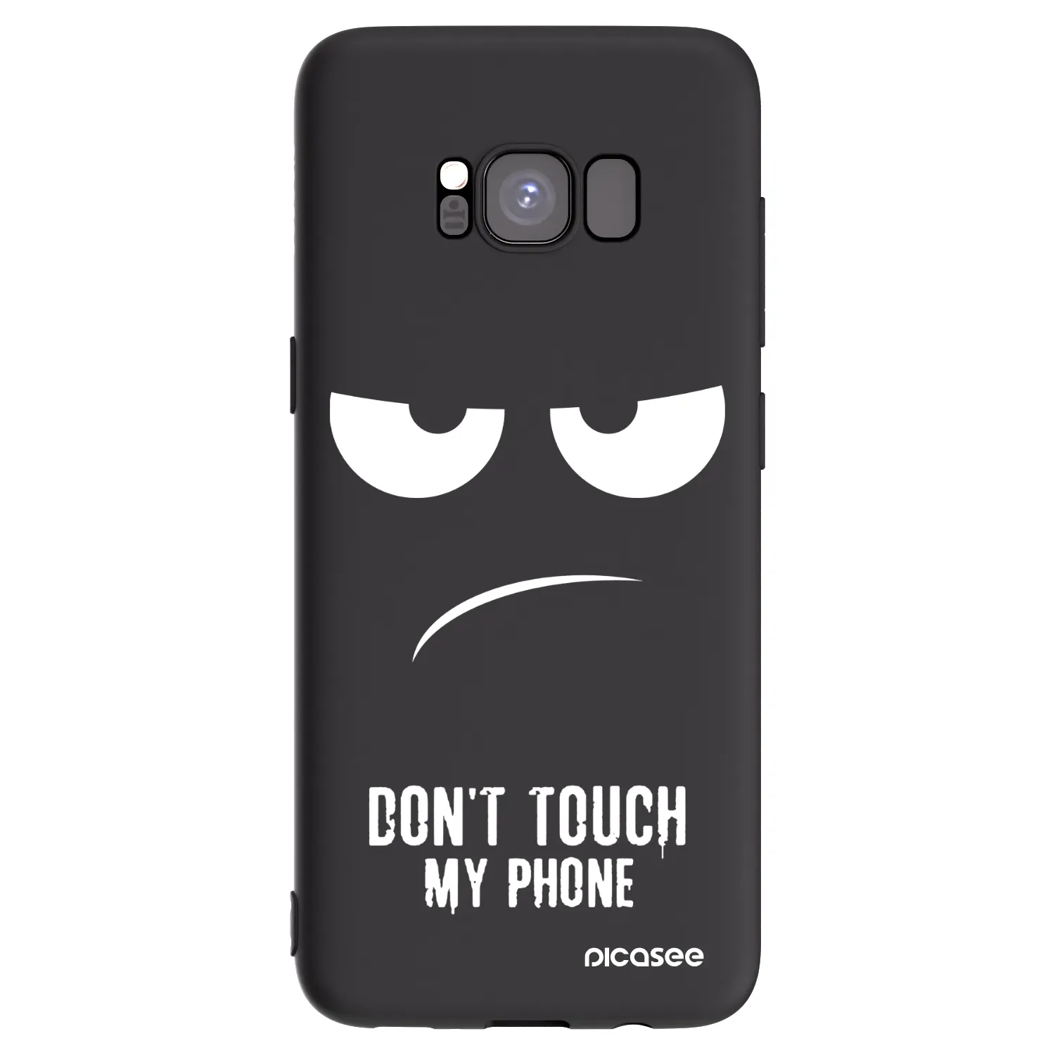 Picasee silikonový černý obal pro Samsung Galaxy S8 G950F - Nešahej mi na telefon