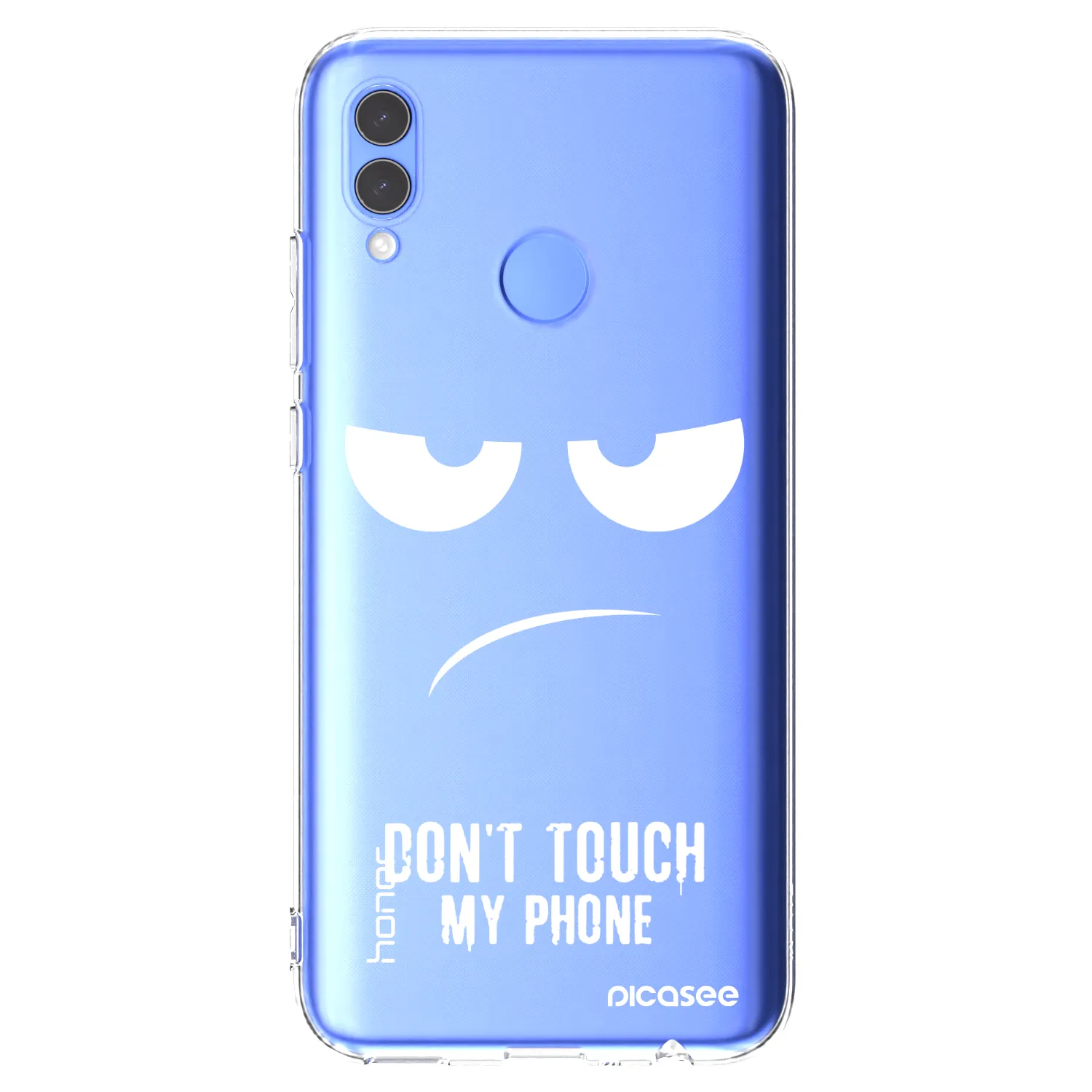 Picasee silikonový průhledný obal pro Huawei P Smart 2019 - Nešahej mi na telefon