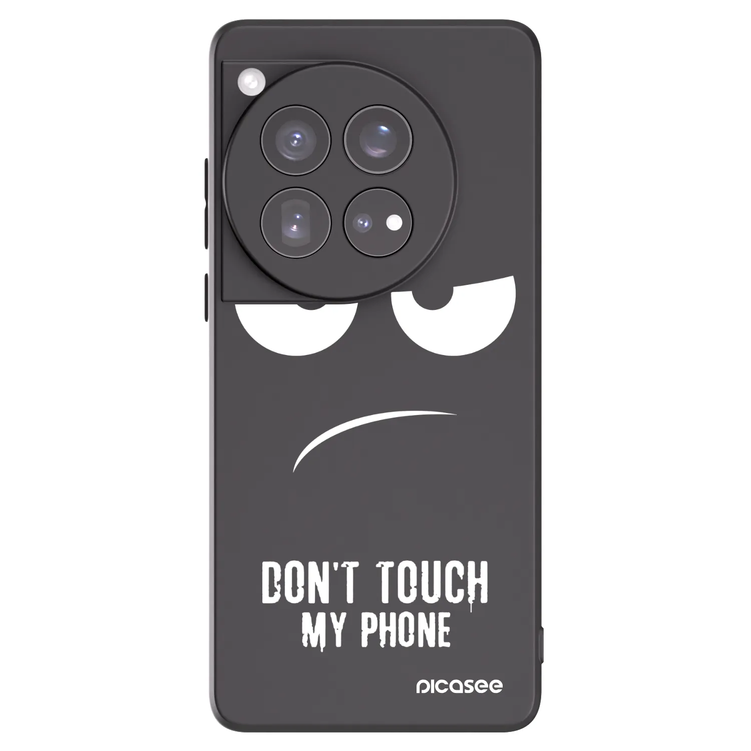 Picasee silikonový černý obal pro OnePlus 12 5G - Nešahej mi na telefon