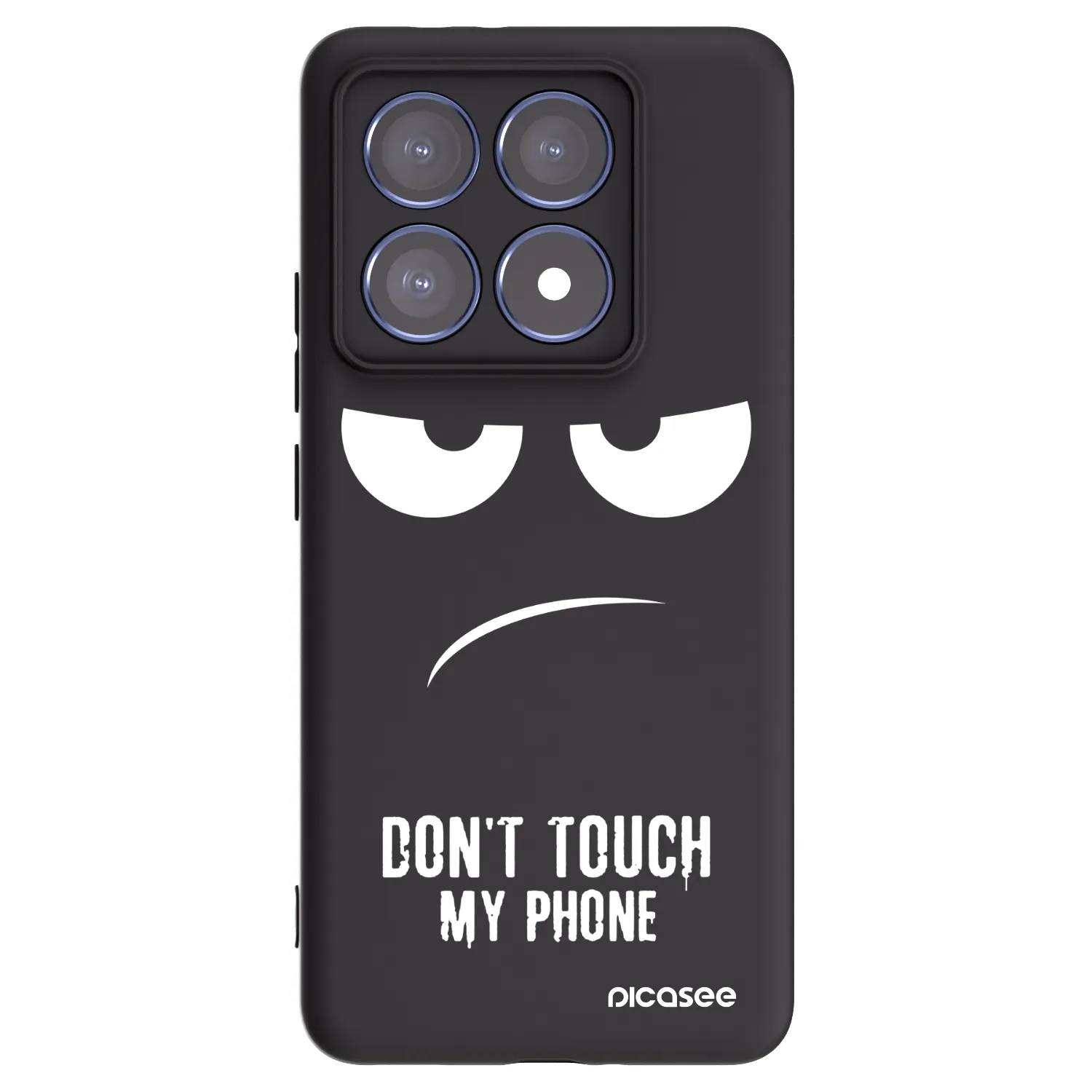 Picasee silikonový černý obal pro Xiaomi 14T Pro - Nešahej mi na telefon
