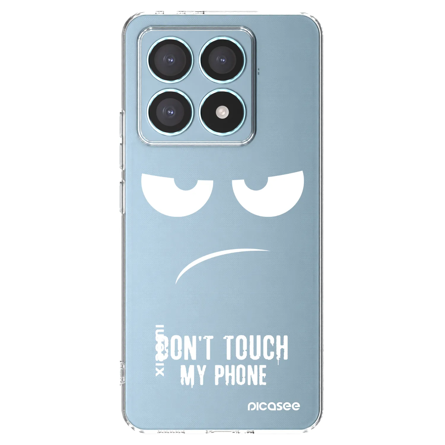 Picasee silikonový průhledný obal pro Xiaomi 14T Pro - Nešahej mi na telefon