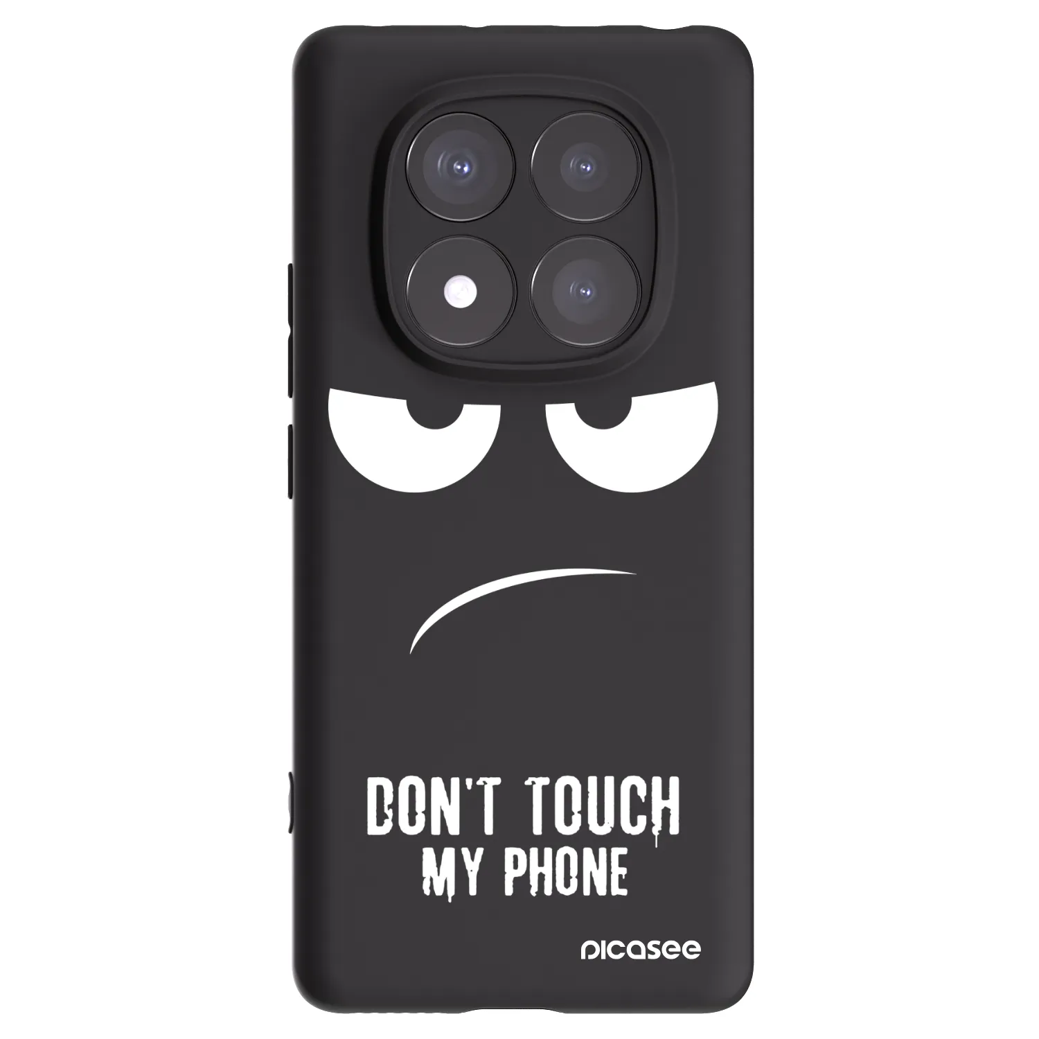 Picasee silikonový černý obal pro Xiaomi Redmi Note 14 Pro 5G - Nešahej mi na telefon