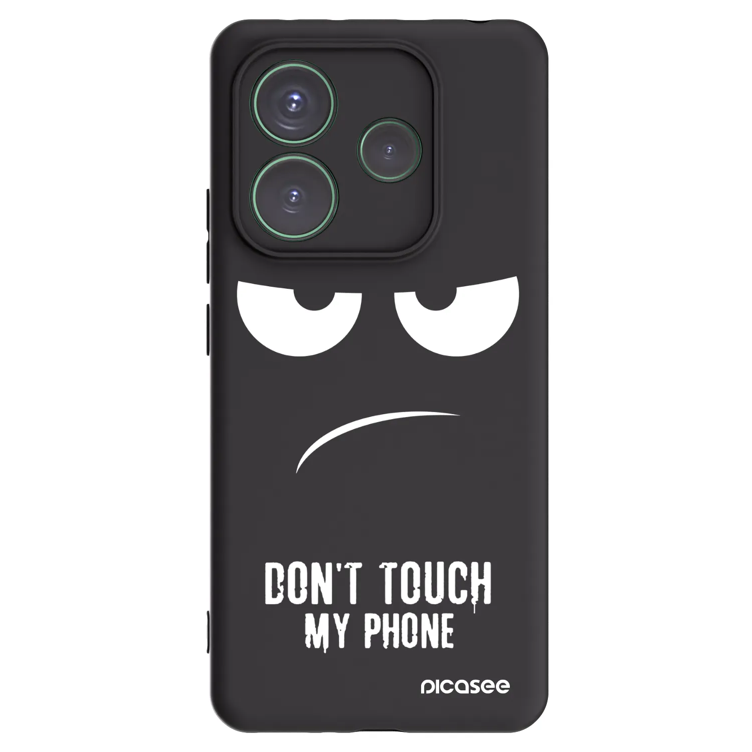 Picasee silikonový černý obal pro Xiaomi Redmi Note 14 5G - Nešahej mi na telefon