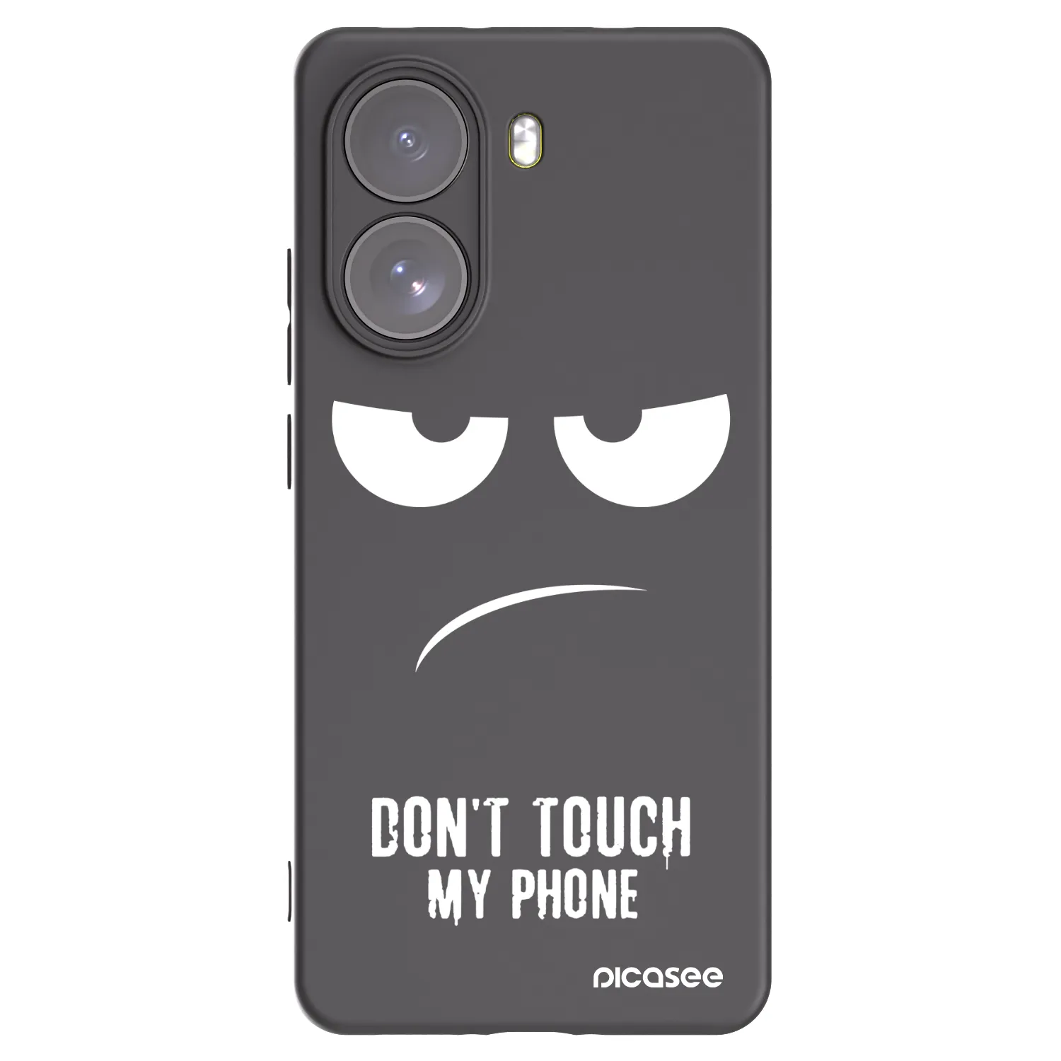 Picasee silikonový černý obal pro Xiaomi Poco X7 - Nešahej mi na telefon