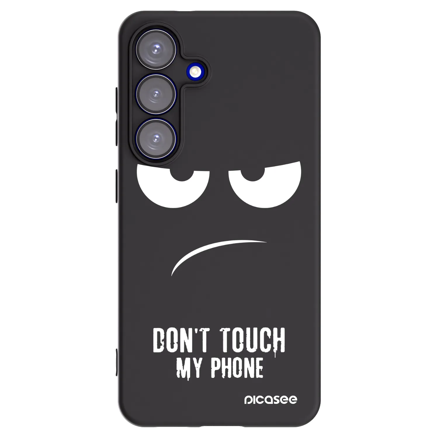 Picasee silikonový černý obal pro Samsung Galaxy S25 5G - Nešahej mi na telefon