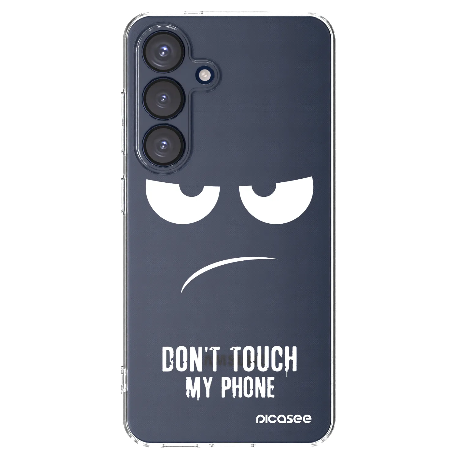 Picasee silikonový průhledný obal pro Samsung Galaxy S25 5G - Nešahej mi na telefon