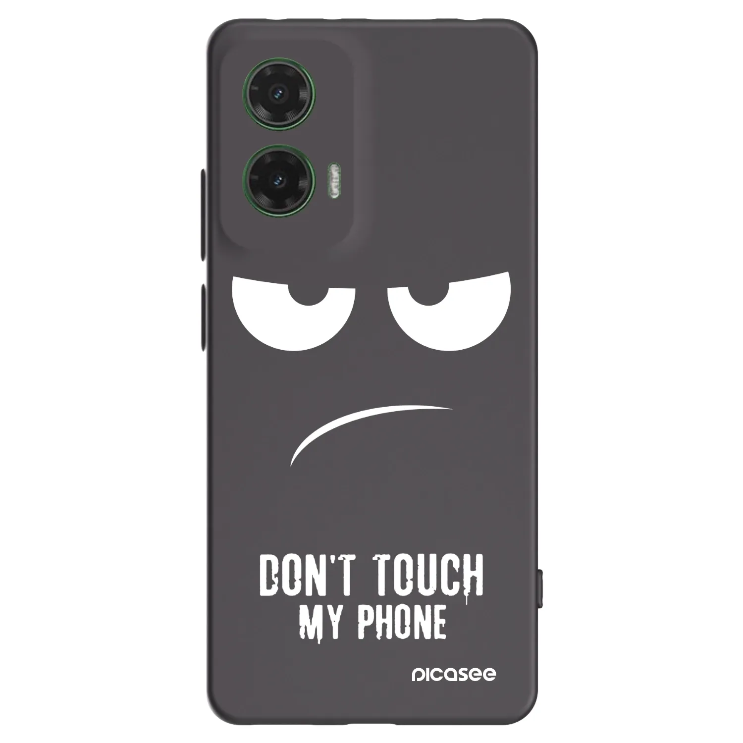 Picasee silikonový černý obal pro Motorola Moto G35 5G - Nešahej mi na telefon
