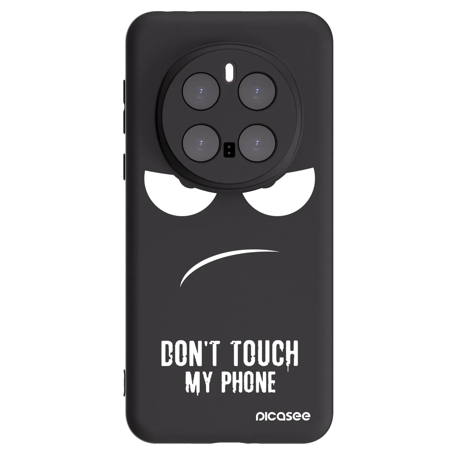 Picasee silikonový černý obal pro Honor Magic7 Pro 5G - Nešahej mi na telefon