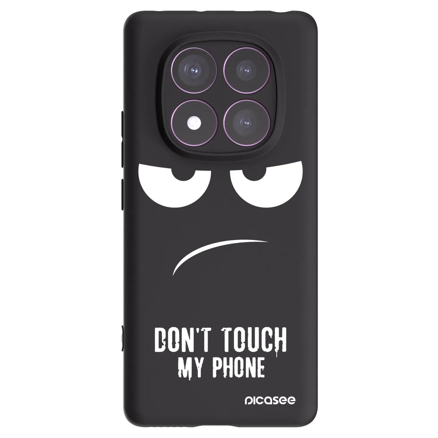 Picasee silikonový černý obal pro Xiaomi Redmi Note 14 Pro 4G - Nešahej mi na telefon