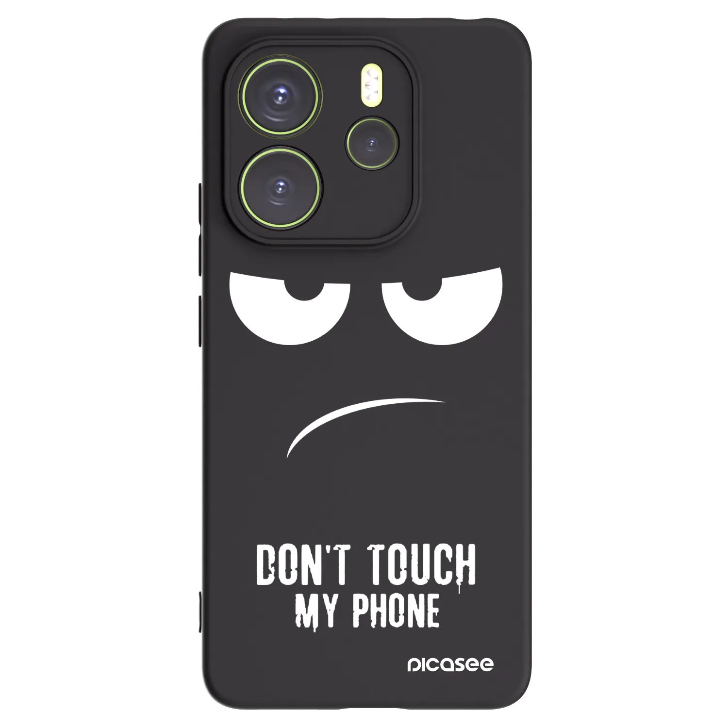 Picasee silikonový černý obal pro Xiaomi Redmi Note 14 4G - Nešahej mi na telefon