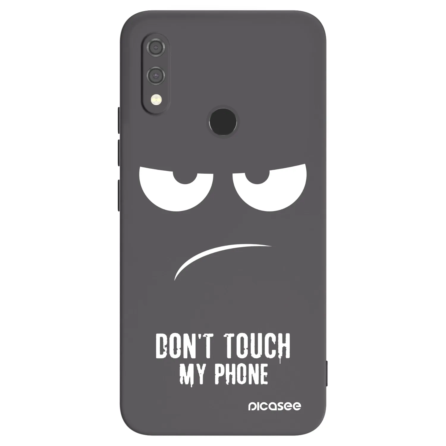 Picasee silikonový černý obal pro Xiaomi Redmi Note 7 - Nešahej mi na telefon