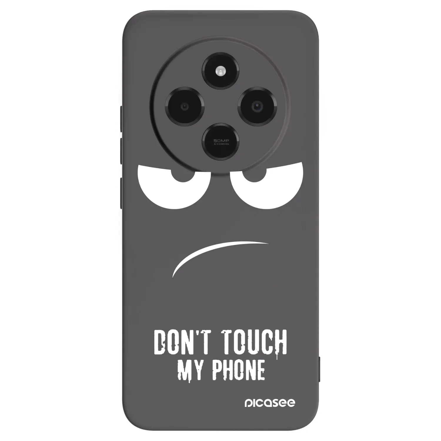 Picasee silikonový černý obal pro Xiaomi Poco C75 - Nešahej mi na telefon