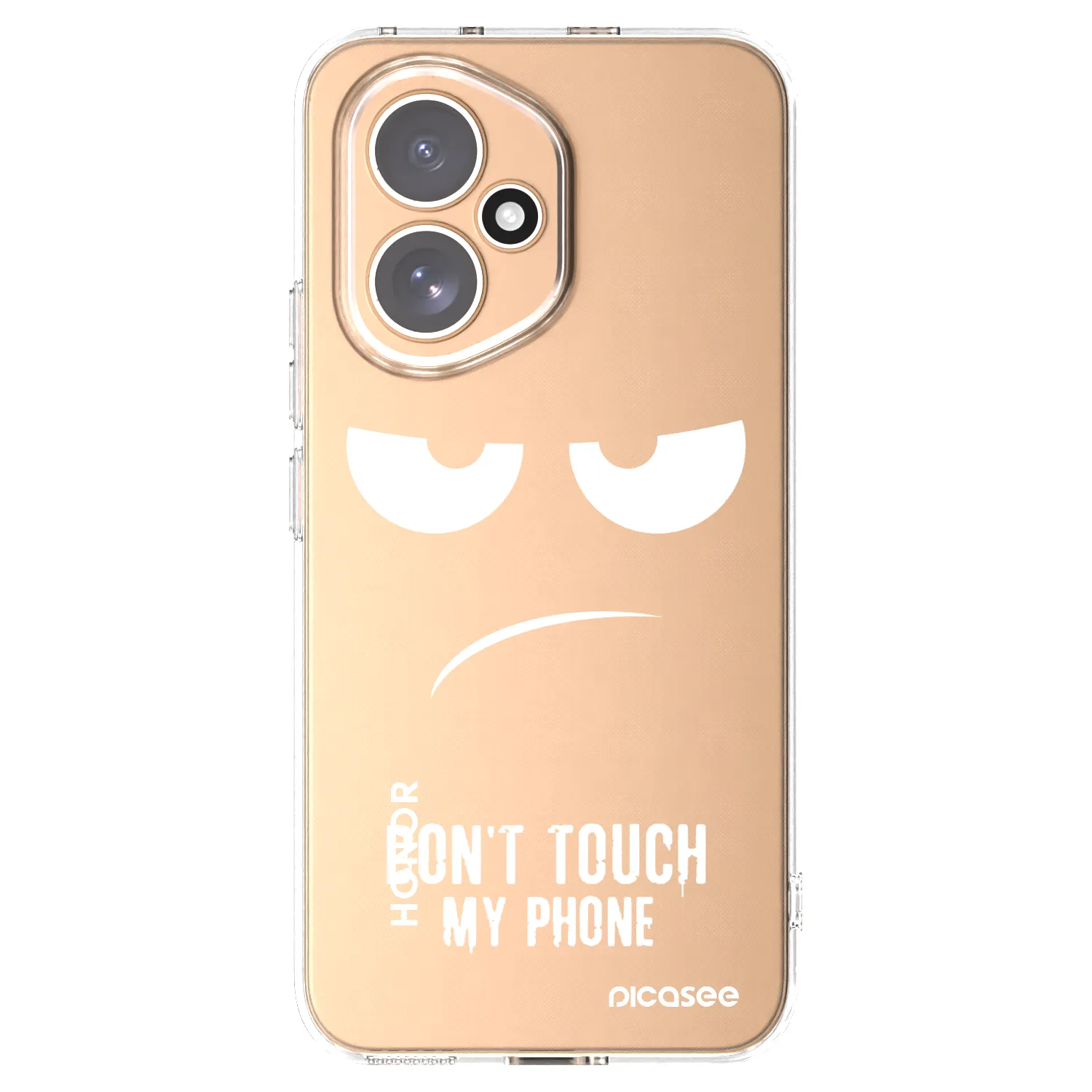 Picasee silikonový průhledný obal pro Honor 400 5G - Nešahej mi na telefon