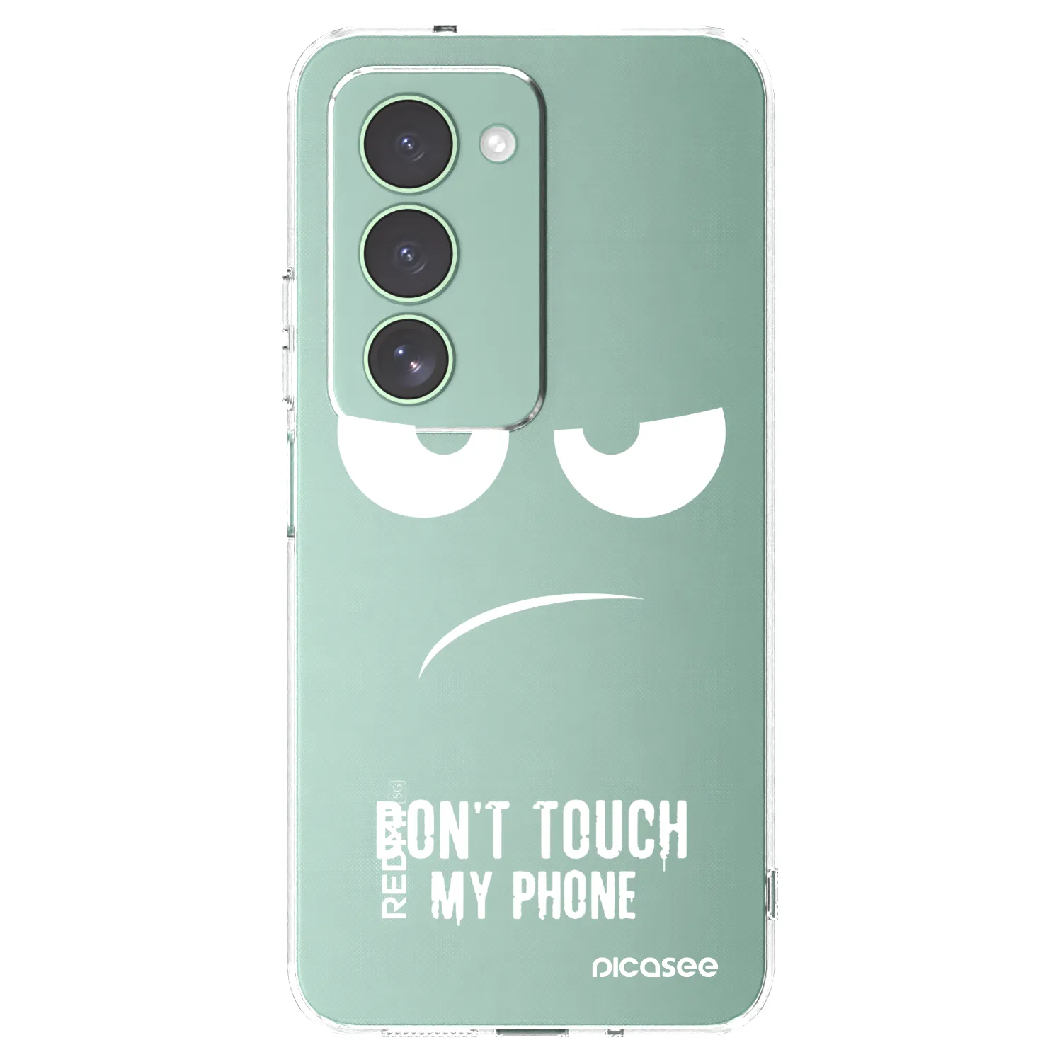 Picasee silikonový průhledný obal pro Xiaomi Redmi 15 5G - Nešahej mi na telefon