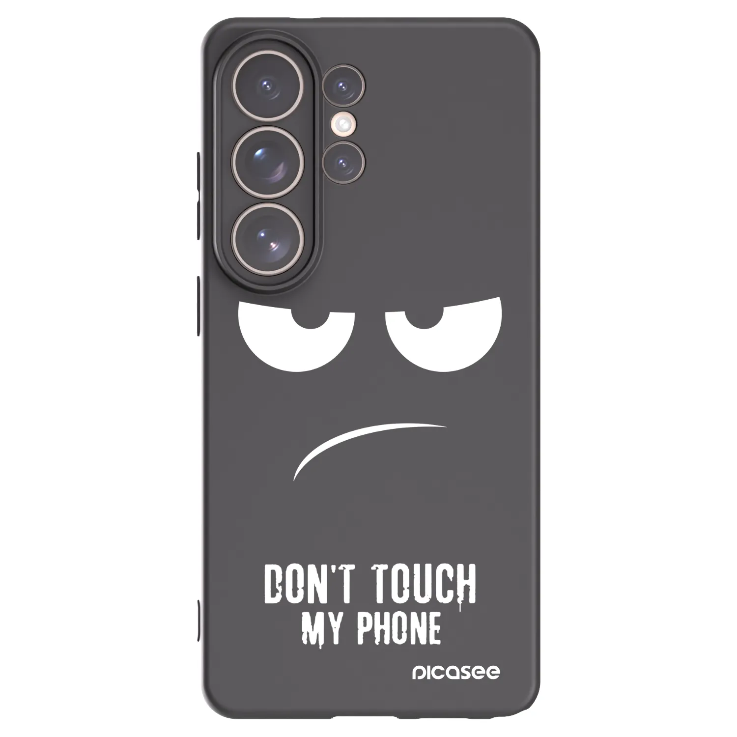 Picasee silikonový černý obal pro Samsung Galaxy S26 Ultra - Nešahej mi na telefon