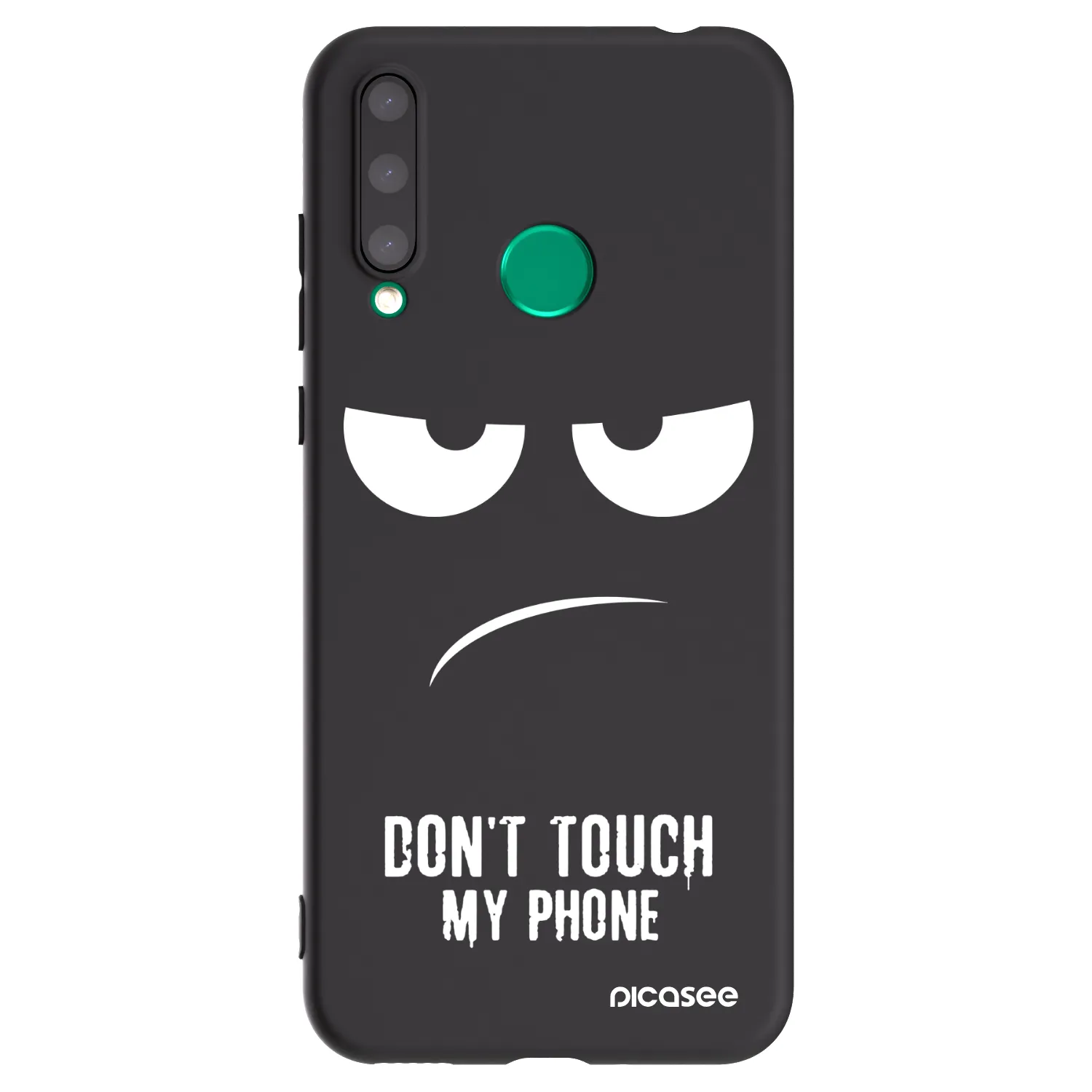 Picasee silikonový černý obal pro Honor 20 Lite - Nešahej mi na telefon