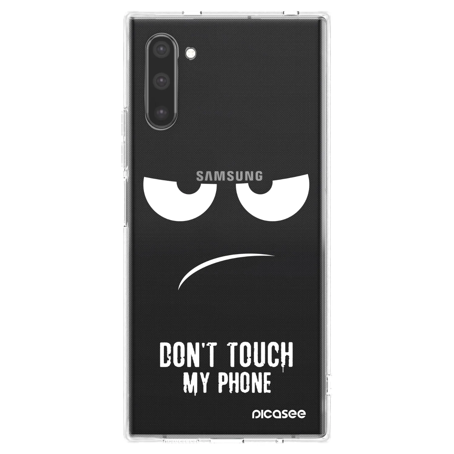 Picasee silikonový průhledný obal pro Samsung Galaxy Note 10 N970F - Nešahej mi na telefon