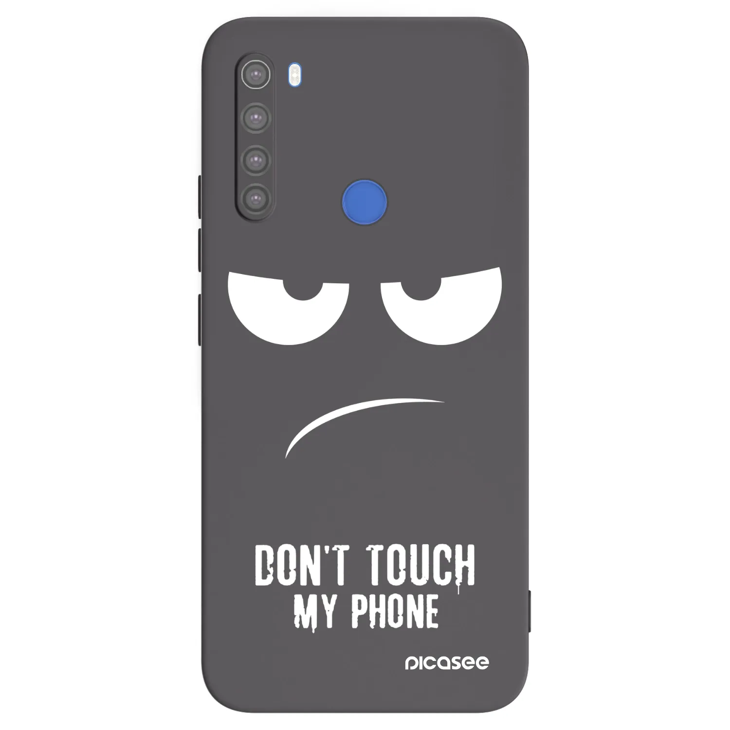 Picasee silikonový černý obal pro Xiaomi Redmi Note 8T - Nešahej mi na telefon