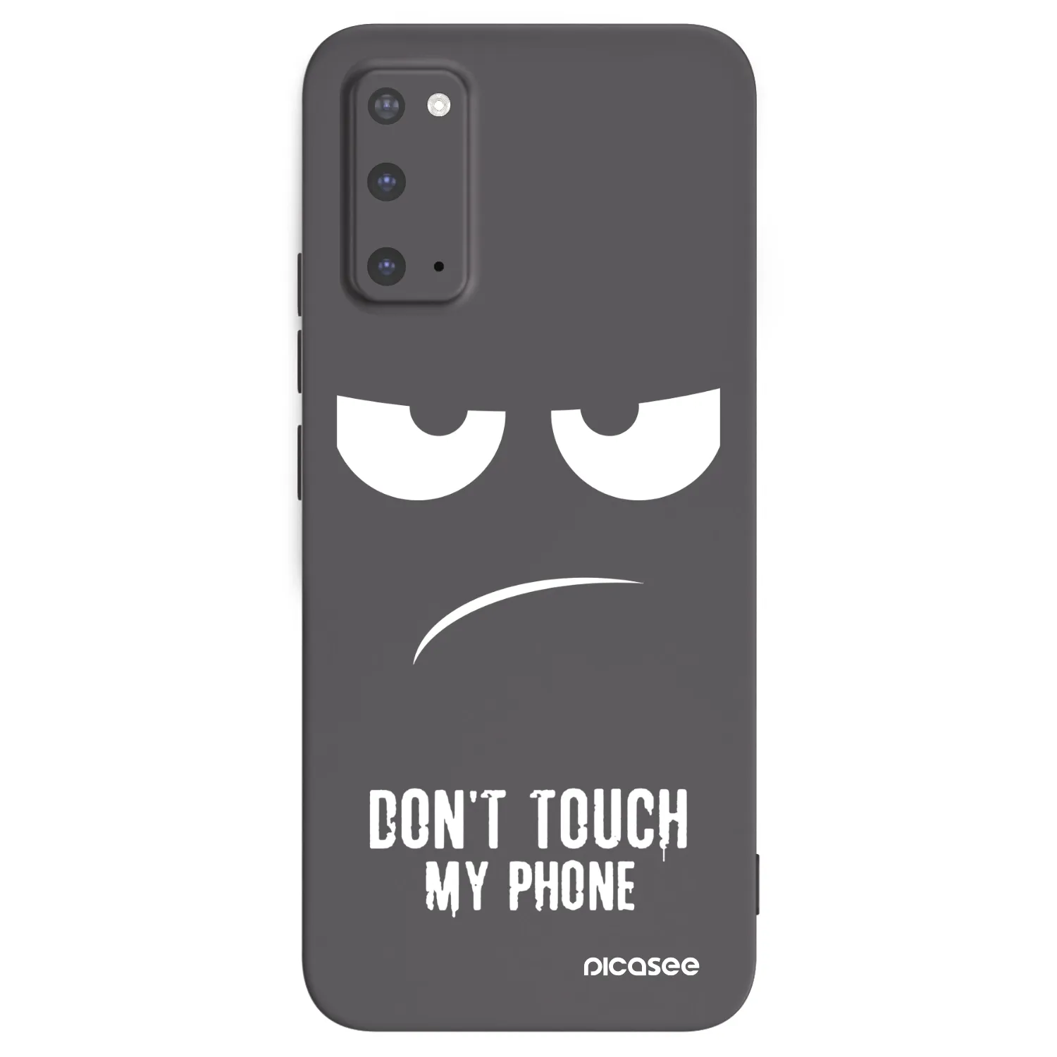 Picasee silikonový černý obal pro Samsung Galaxy S20 G980F - Nešahej mi na telefon