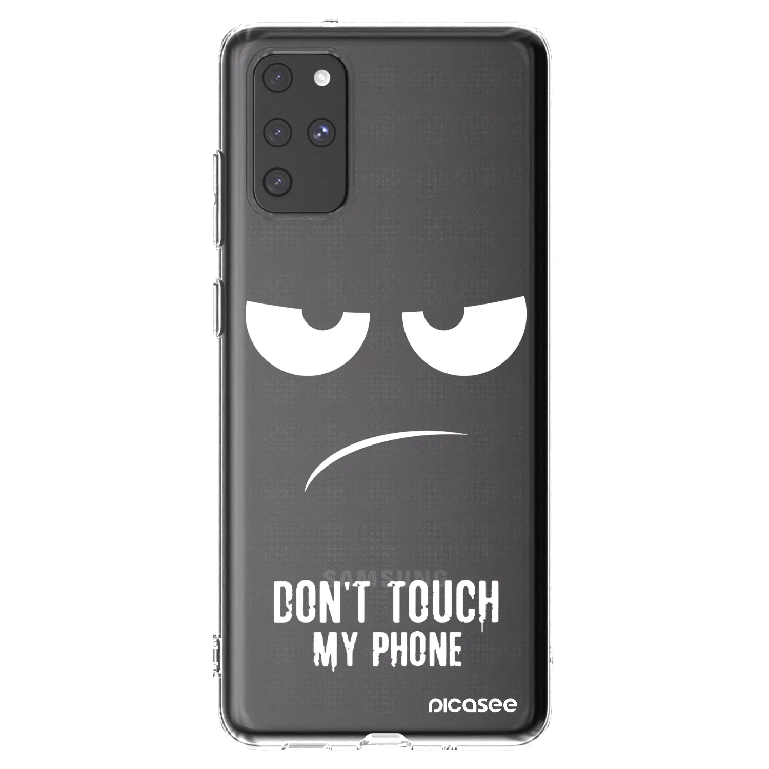 Picasee silikonový průhledný obal pro Samsung Galaxy S20+ G985F - Nešahej mi na telefon