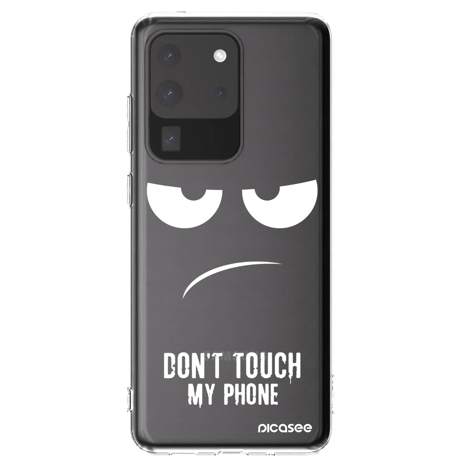 Picasee silikonový průhledný obal pro Samsung Galaxy S20 Ultra 5G G988F - Nešahej mi na telefon
