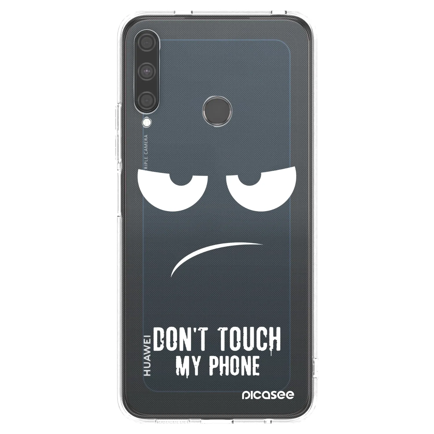 Picasee silikonový průhledný obal pro Huawei P40 Lite E - Nešahej mi na telefon