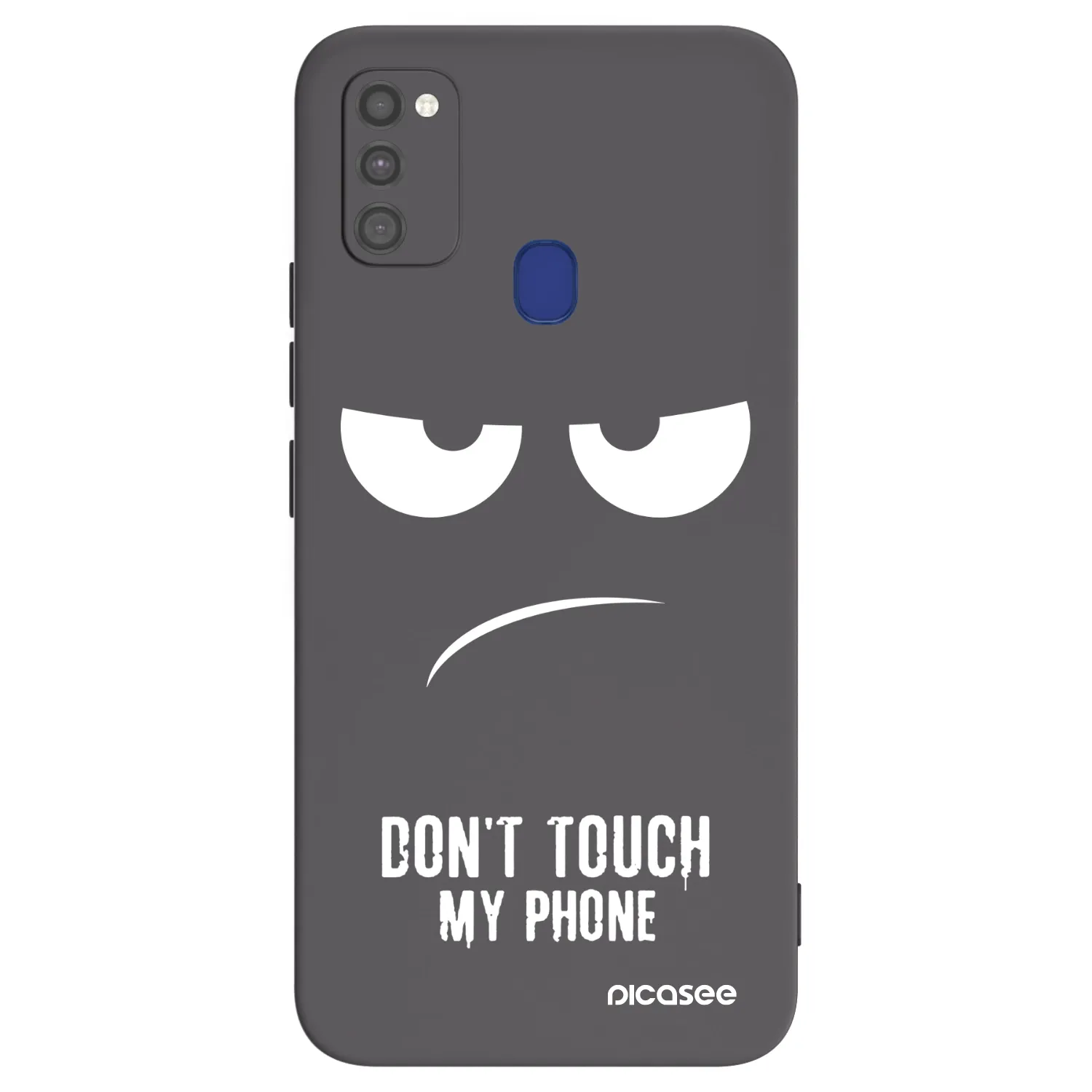 Picasee silikonový černý obal pro Samsung Galaxy M21 M215F - Nešahej mi na telefon