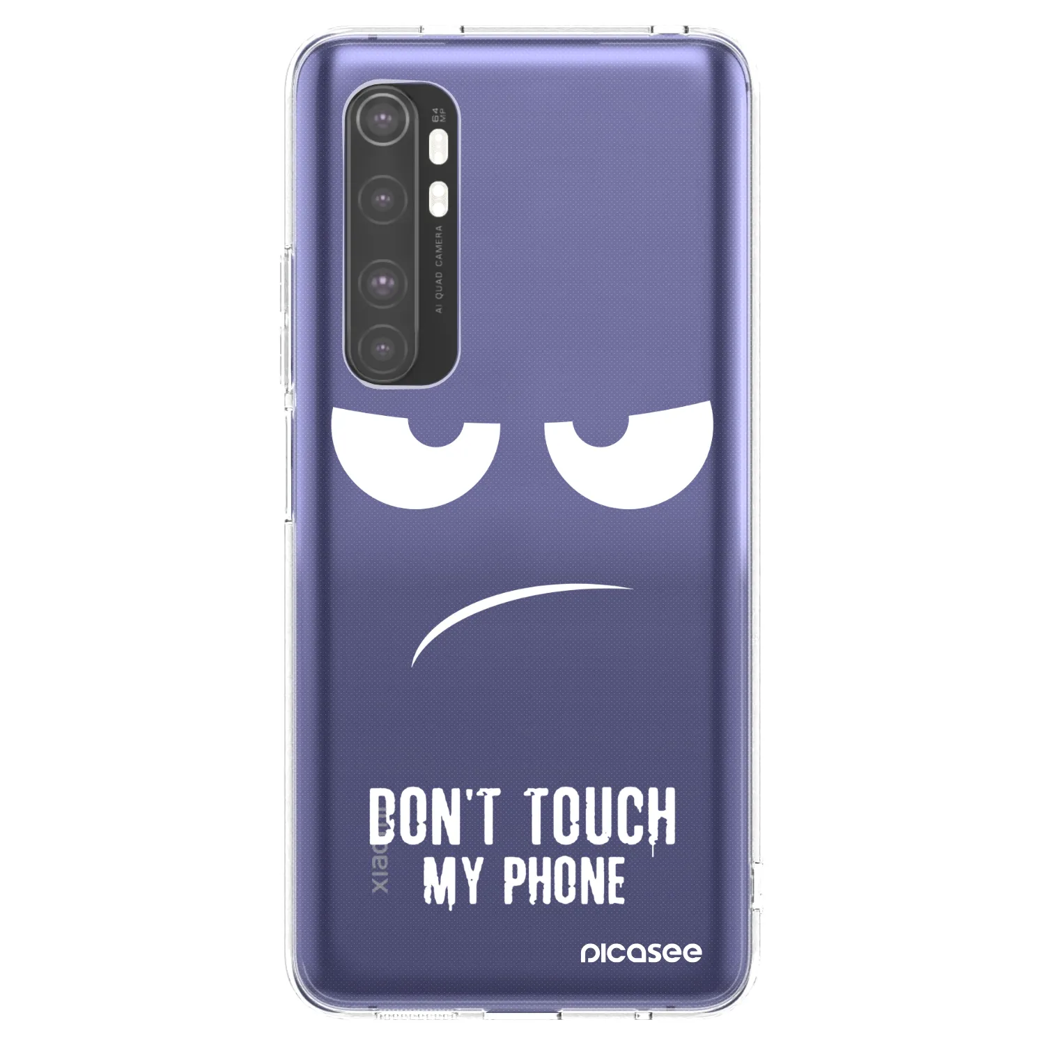 Picasee silikonový průhledný obal pro Xiaomi Mi Note 10 Lite - Nešahej mi na telefon