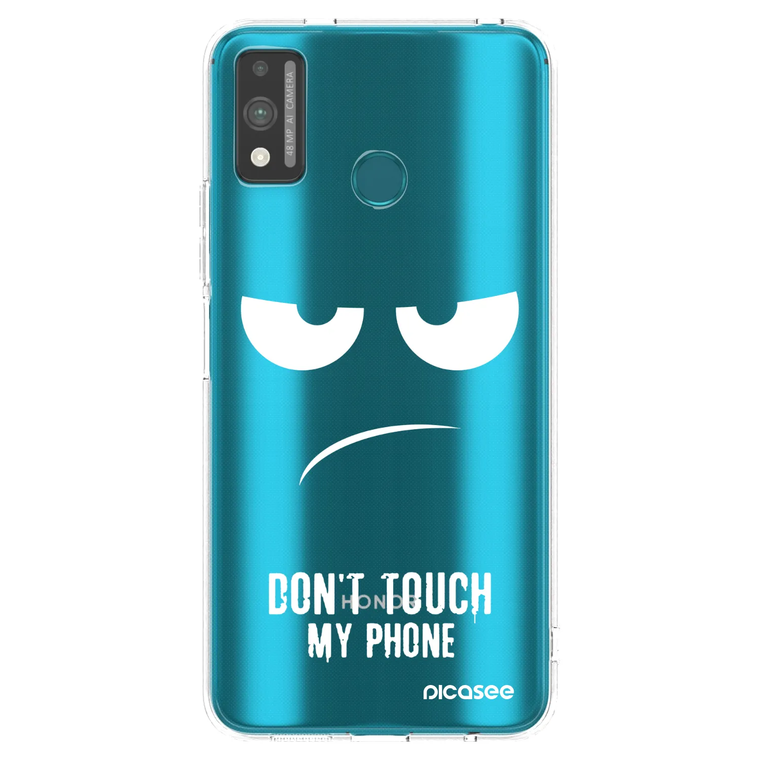 Picasee silikonový průhledný obal pro Honor 9X Lite - Nešahej mi na telefon
